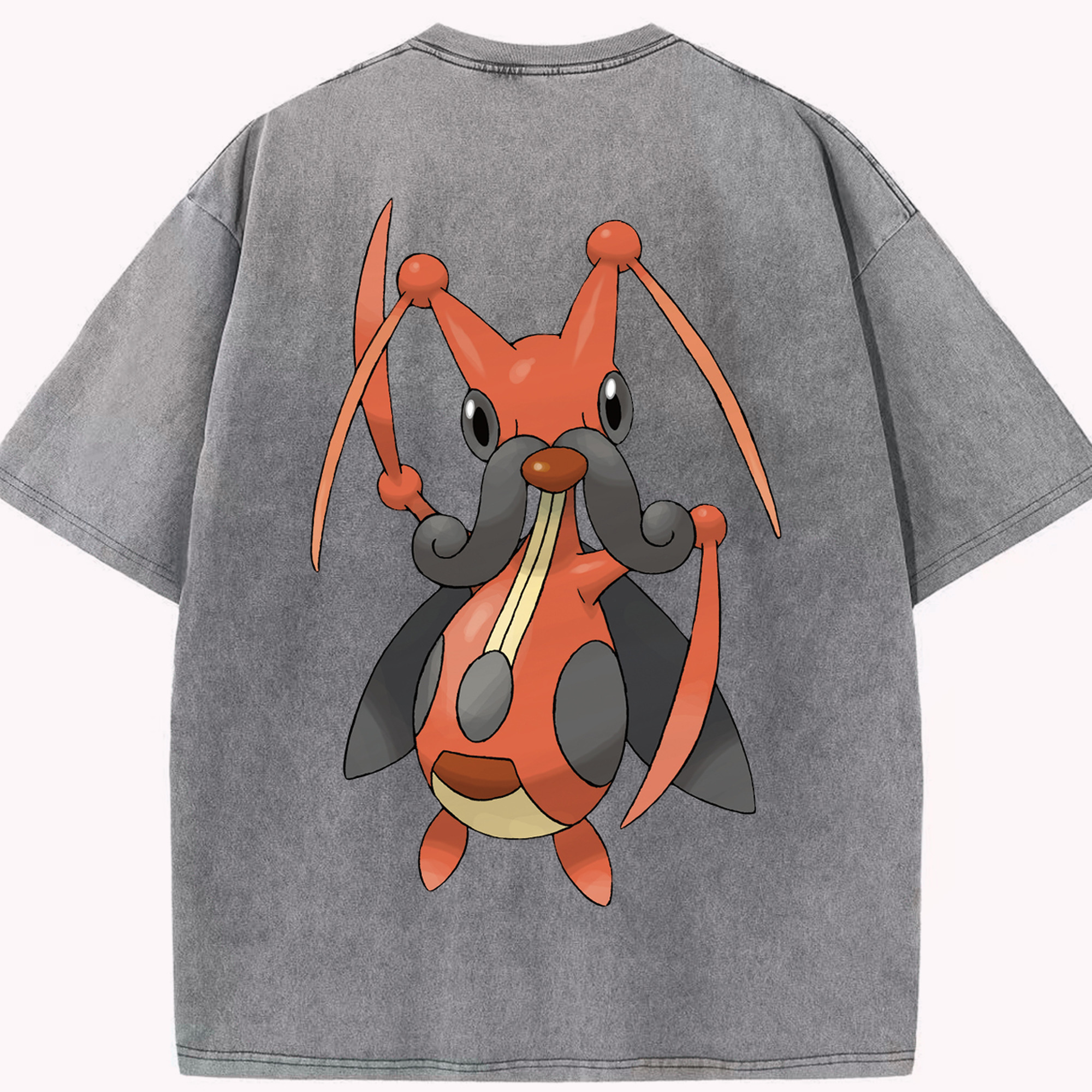 （画像用） ポケットモンスター Pokémon 綿100% ヴィンテージ風 半袖Tシャツ（背面プリント）