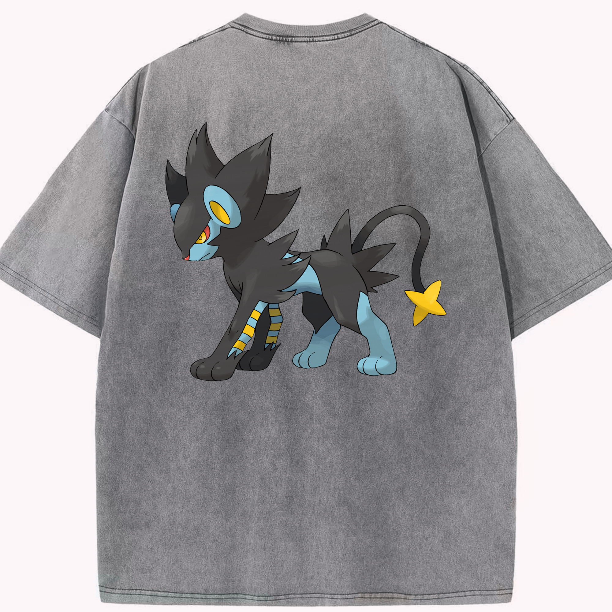 （画像用） ポケットモンスター Pokémon 綿100% ヴィンテージ風 半袖Tシャツ（背面プリント）