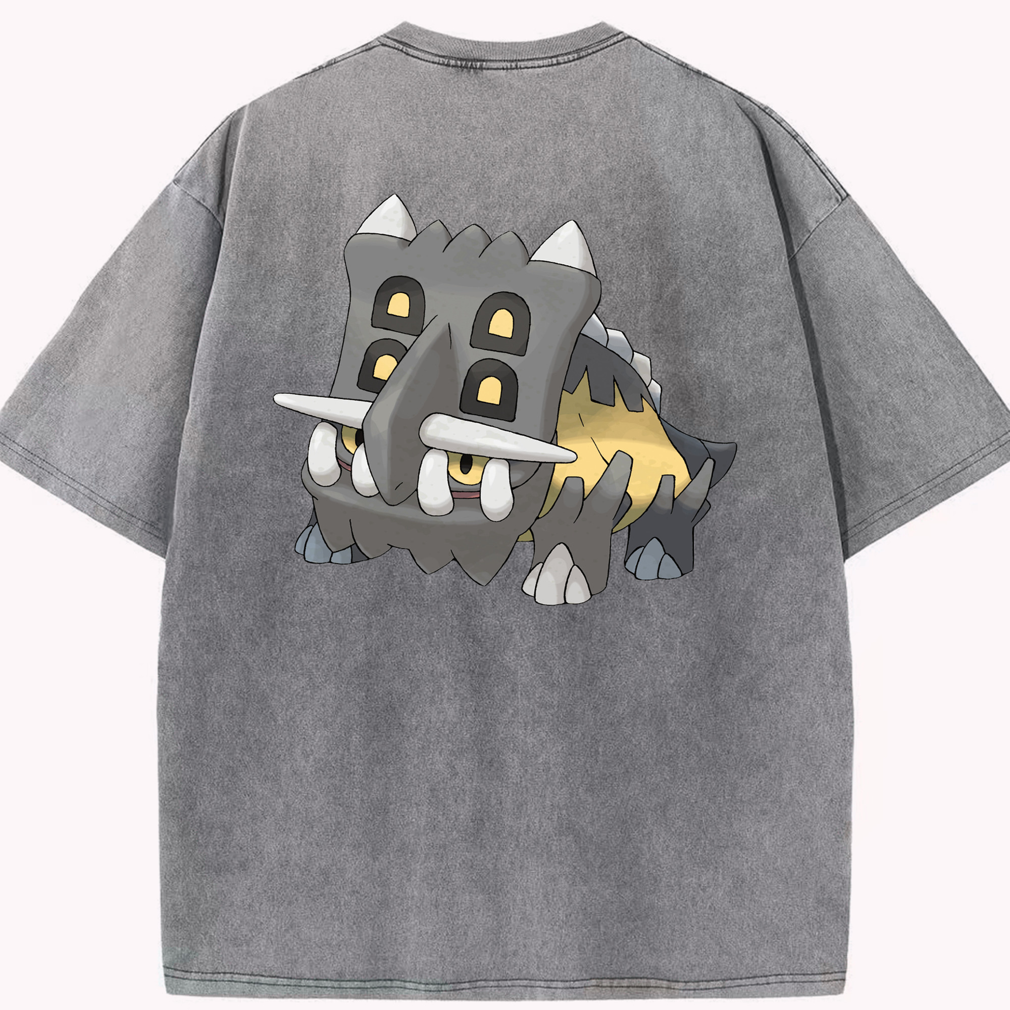（画像用） ポケットモンスター Pokémon 綿100% ヴィンテージ風 半袖Tシャツ（背面プリント）