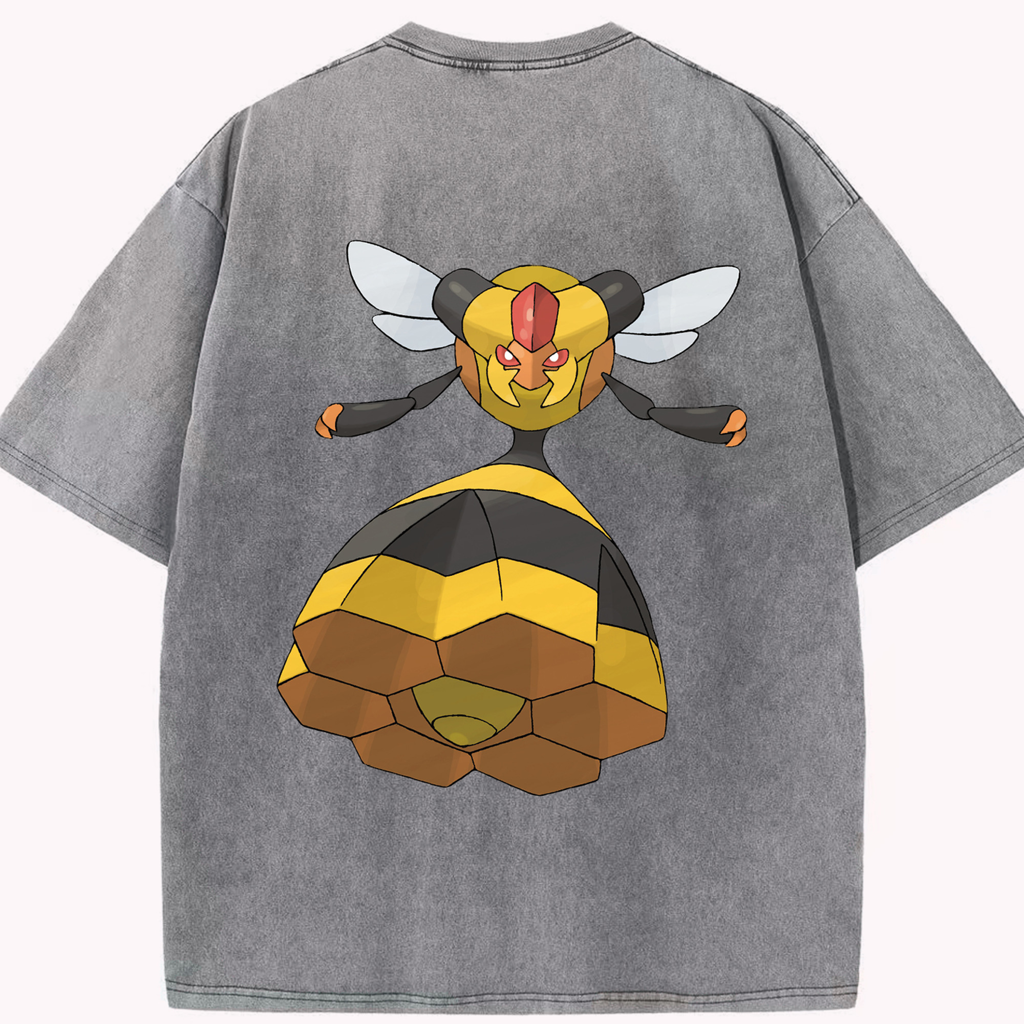 （画像用） ポケットモンスター Pokémon 綿100% ヴィンテージ風 半袖Tシャツ（背面プリント）