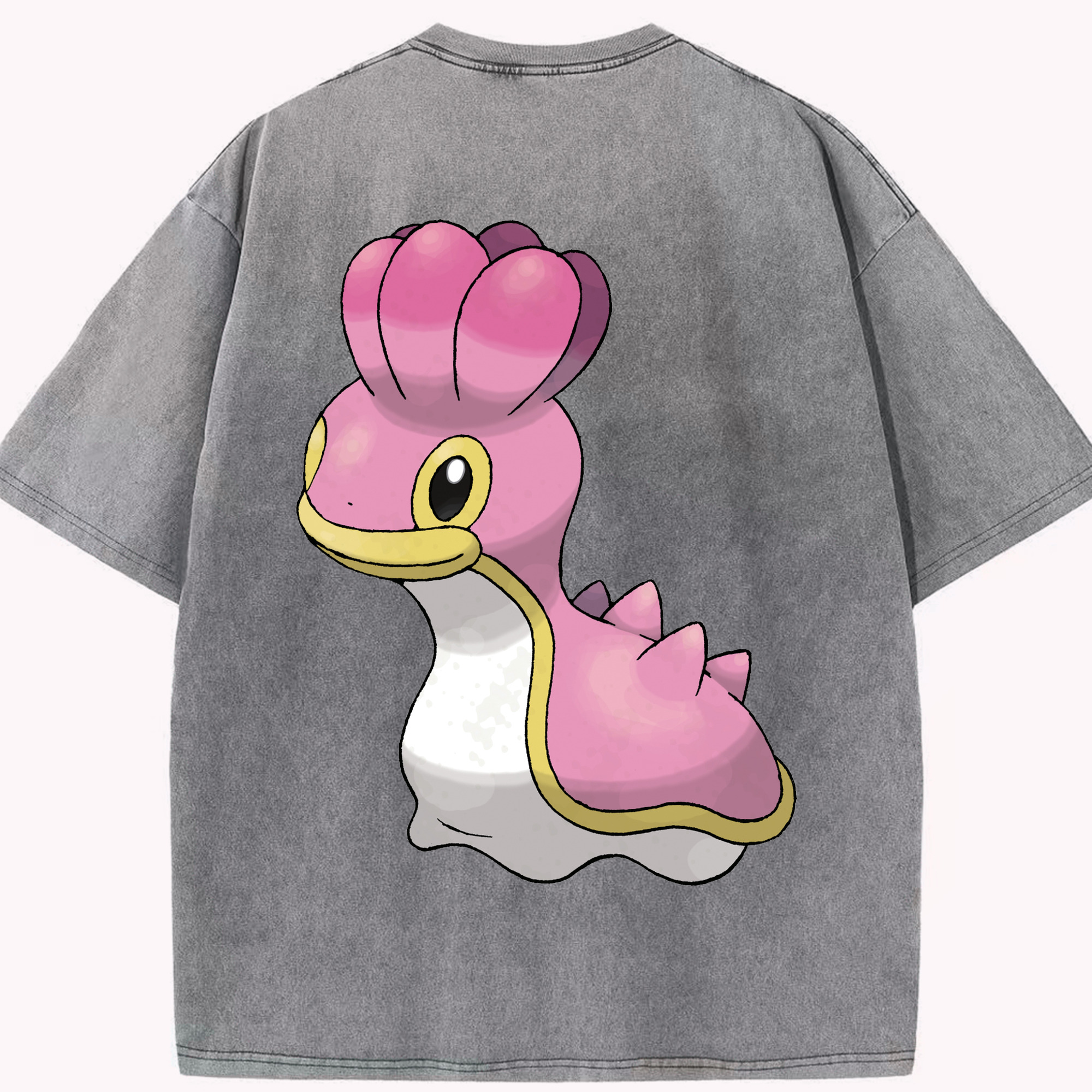 （画像用） ポケットモンスター Pokémon 綿100% ヴィンテージ風 半袖Tシャツ（背面プリント）