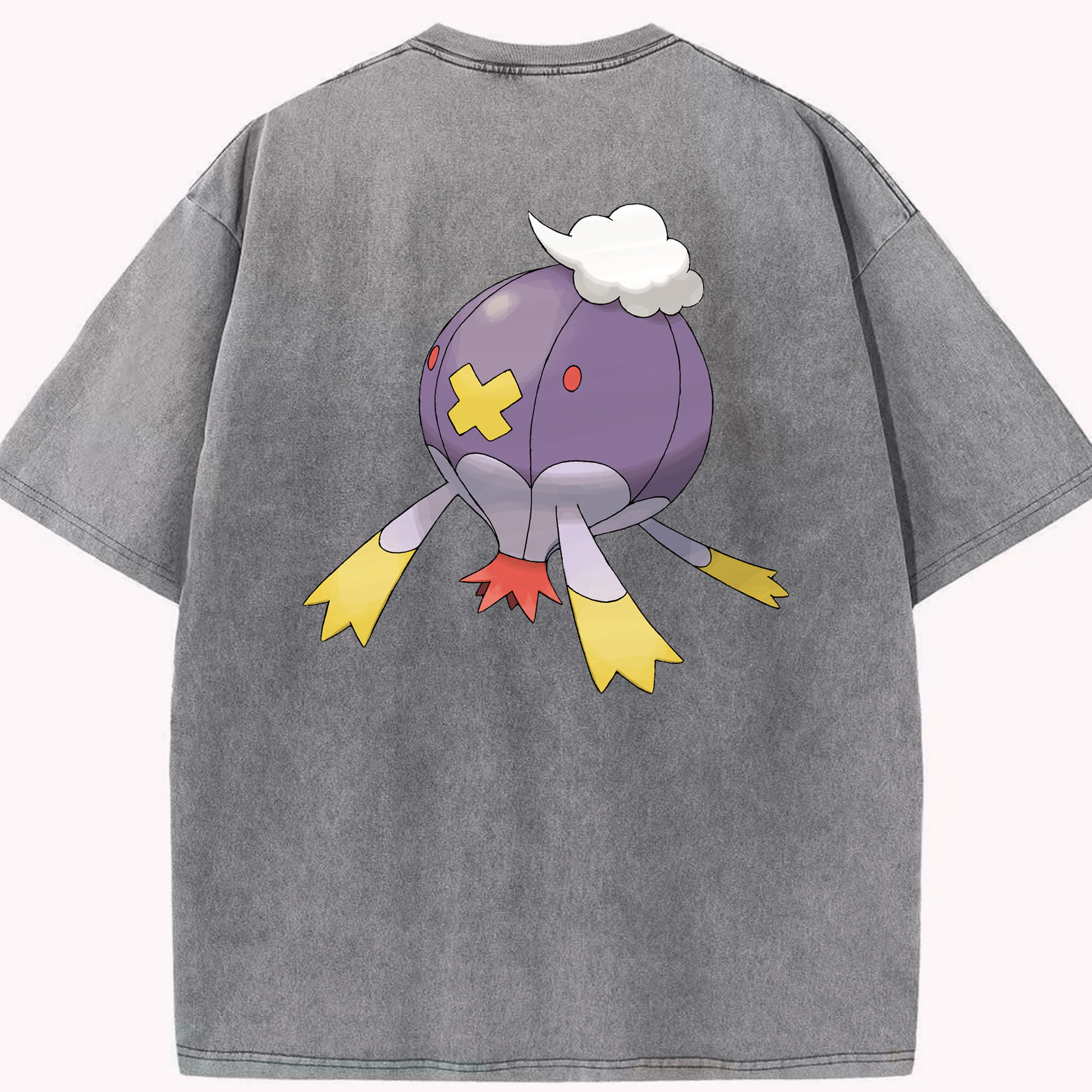 （画像用） ポケットモンスター Pokémon 綿100% ヴィンテージ風 半袖Tシャツ（背面プリント）