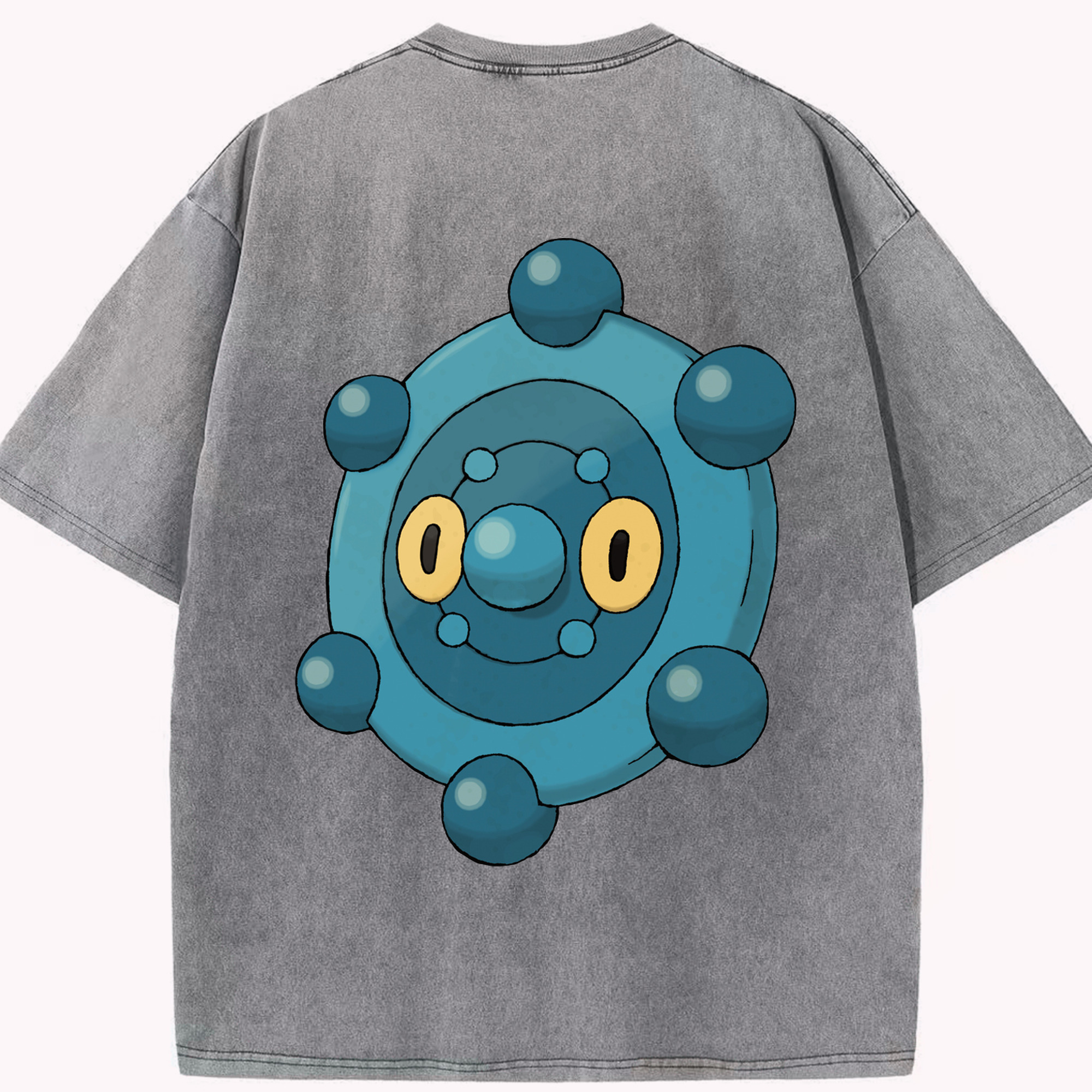 （画像用） ポケットモンスター Pokémon 綿100% ヴィンテージ風 半袖Tシャツ（背面プリント）