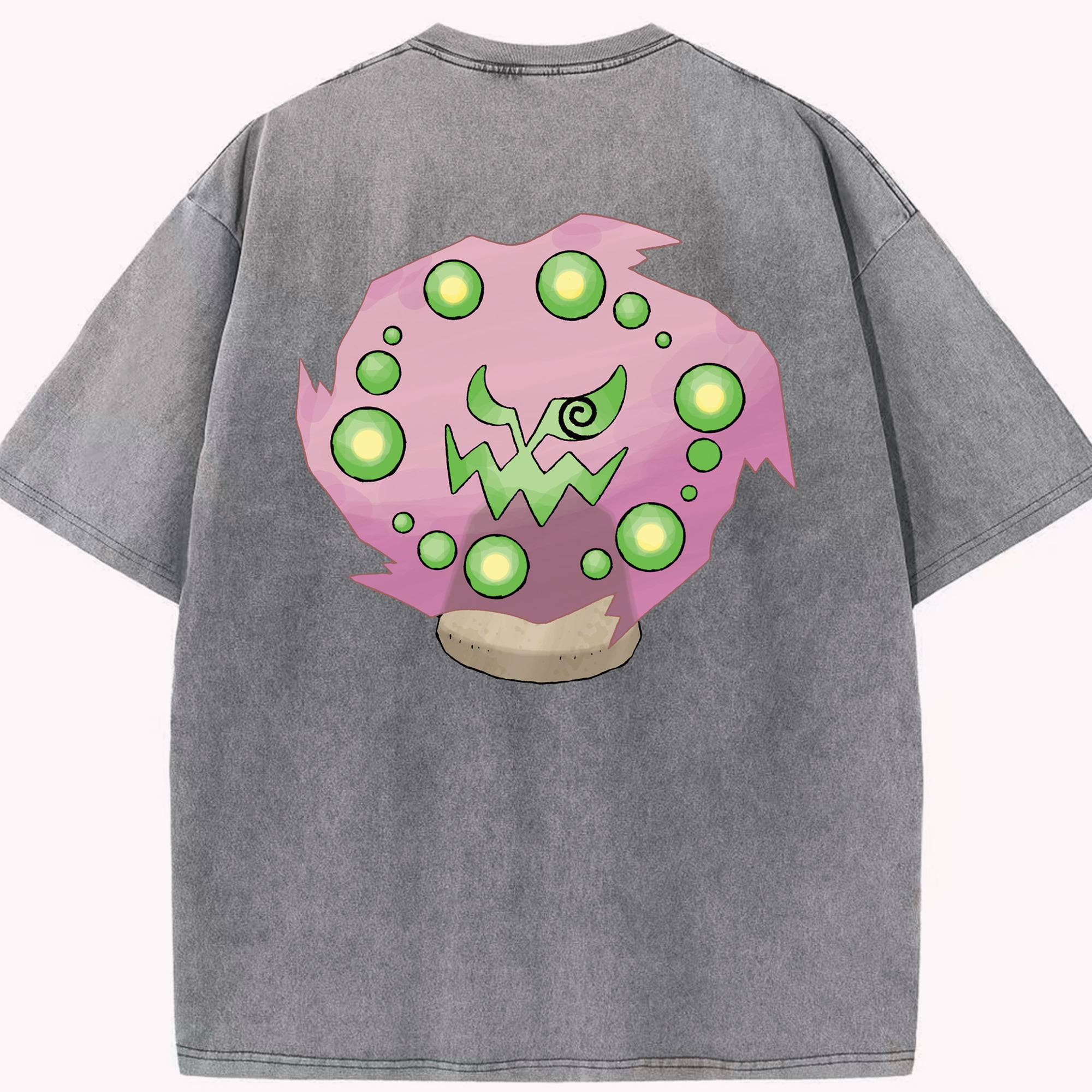 （画像用） ポケットモンスター Pokémon 綿100% ヴィンテージ風 半袖Tシャツ（背面プリント）