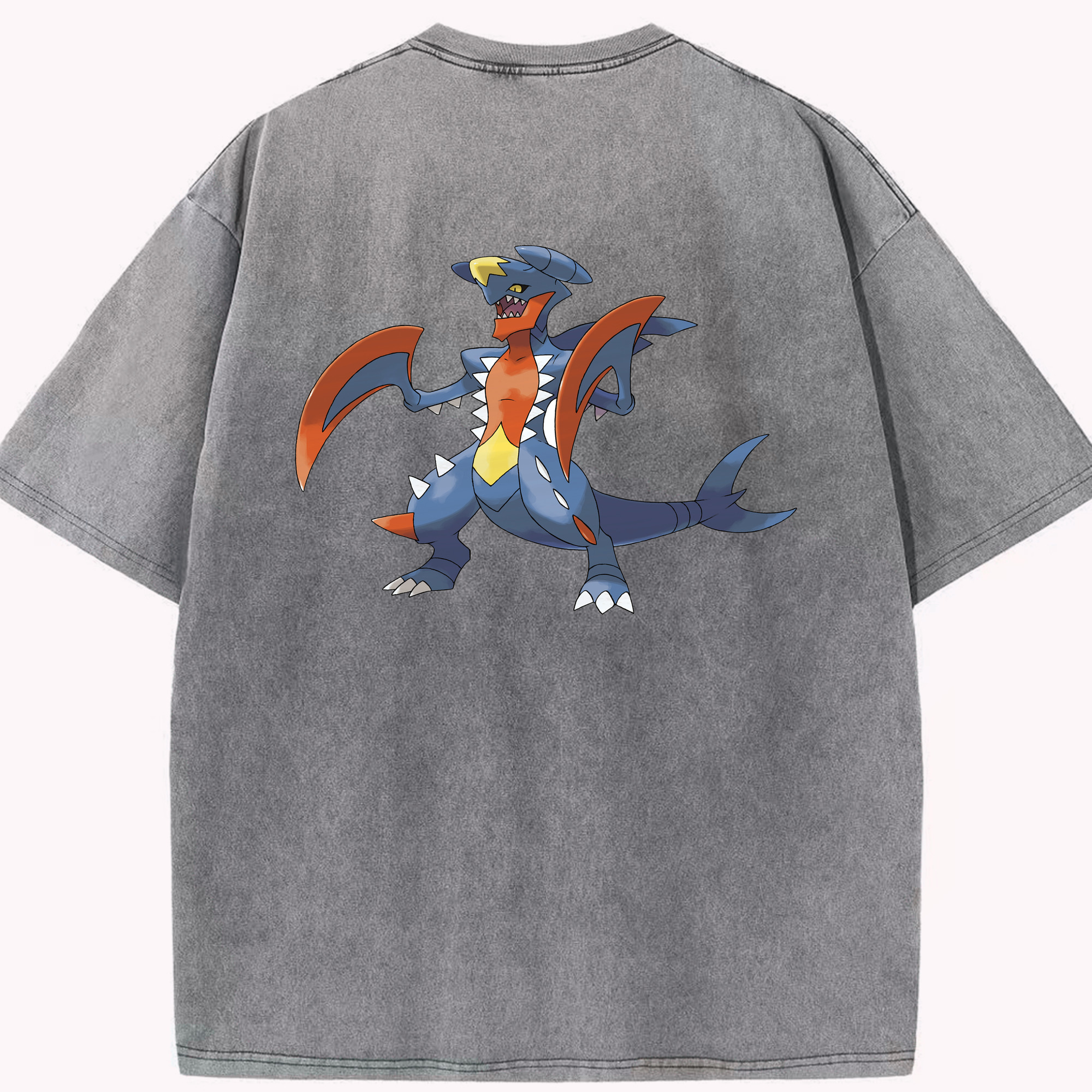 （画像用） ポケットモンスター Pokémon 綿100% ヴィンテージ風 半袖Tシャツ（背面プリント）