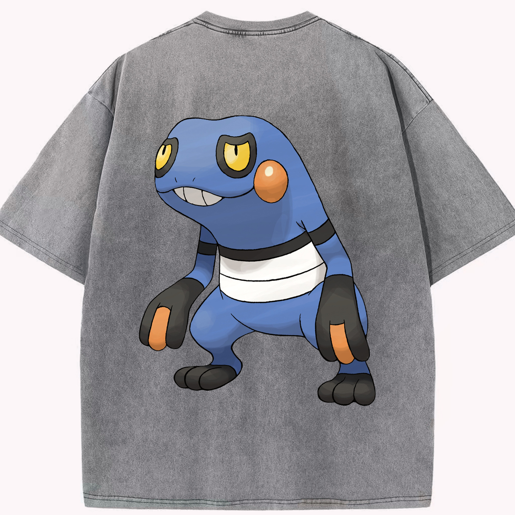 （画像用） ポケットモンスター Pokémon 綿100% ヴィンテージ風 半袖Tシャツ（背面プリント）