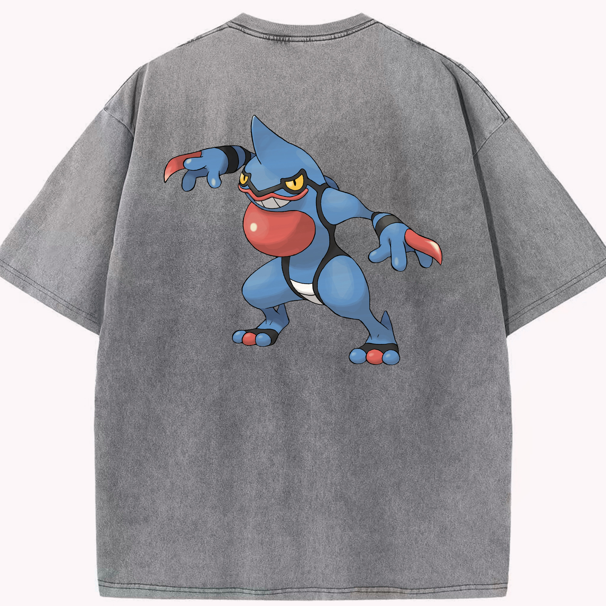 （画像用） ポケットモンスター Pokémon 綿100% ヴィンテージ風 半袖Tシャツ（背面プリント）