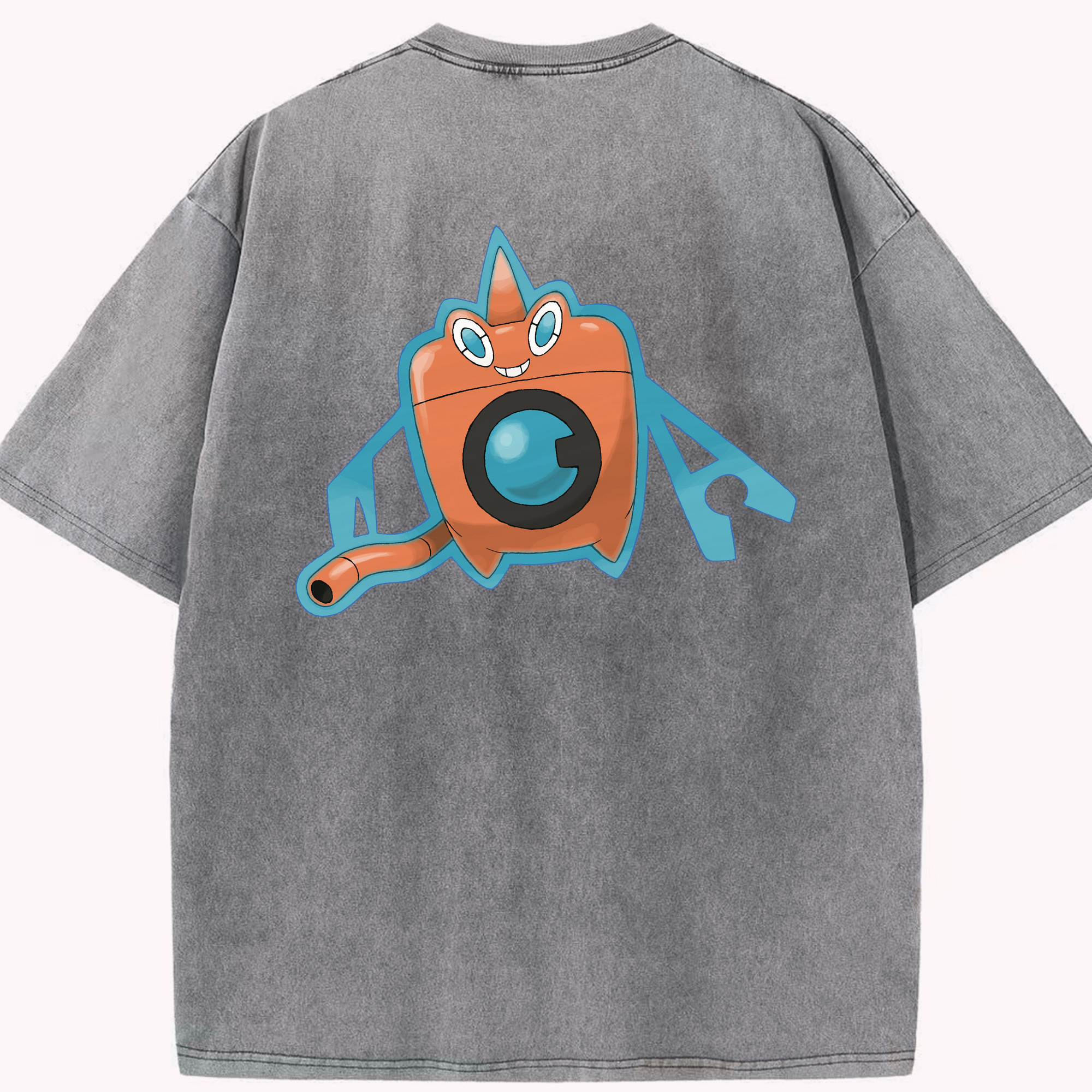 （画像用） ポケットモンスター Pokémon 綿100% ヴィンテージ風 半袖Tシャツ（背面プリント）