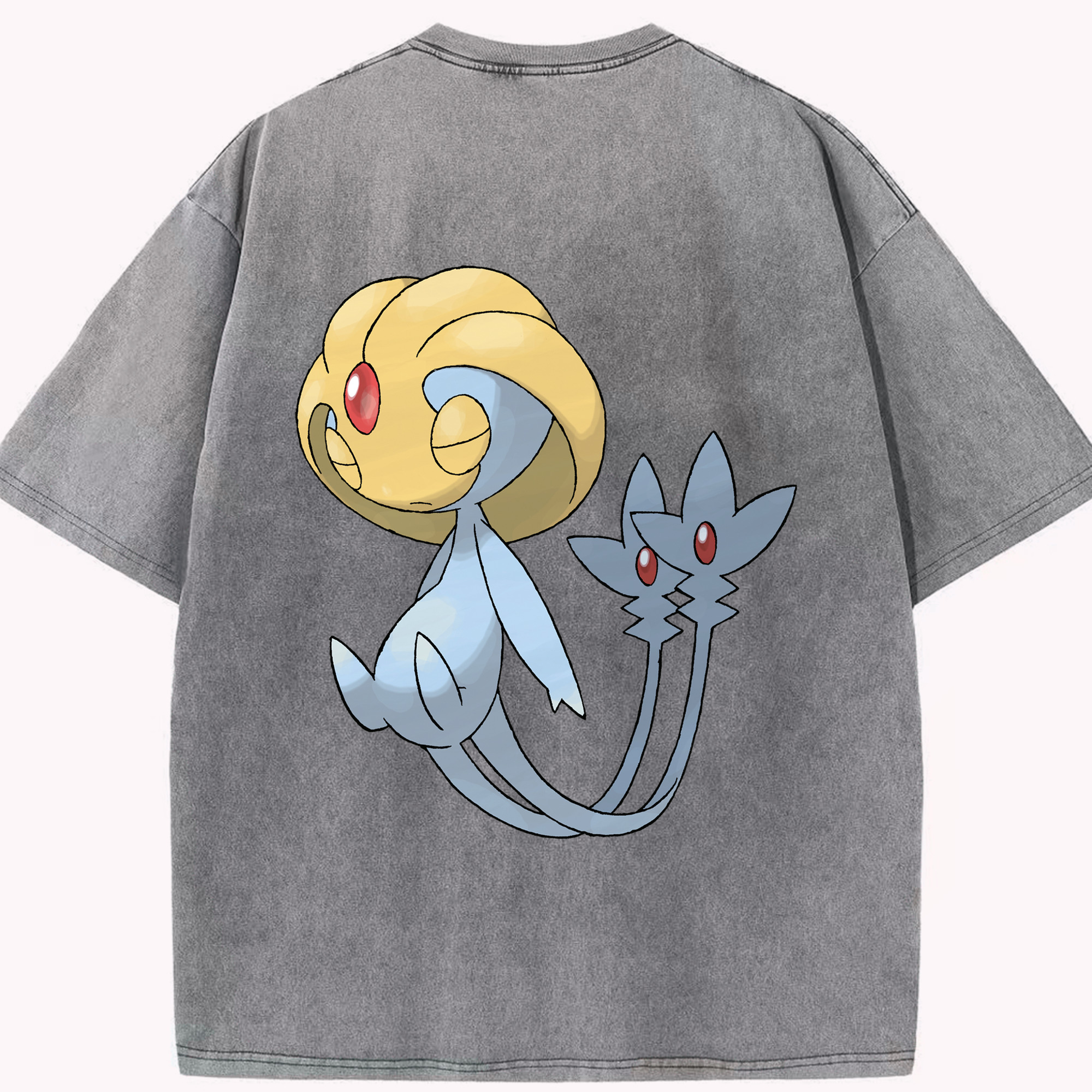 （画像用） ポケットモンスター Pokémon 綿100% ヴィンテージ風 半袖Tシャツ（背面プリント）