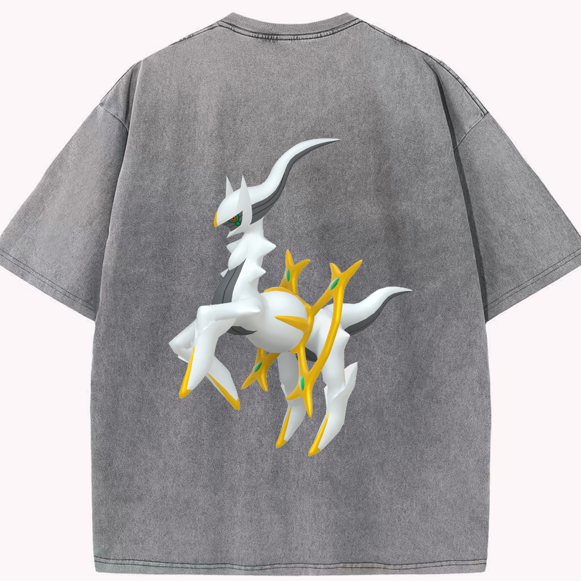 （画像用） ポケットモンスター Pokémon 綿100% ヴィンテージ風 半袖Tシャツ（背面プリント）