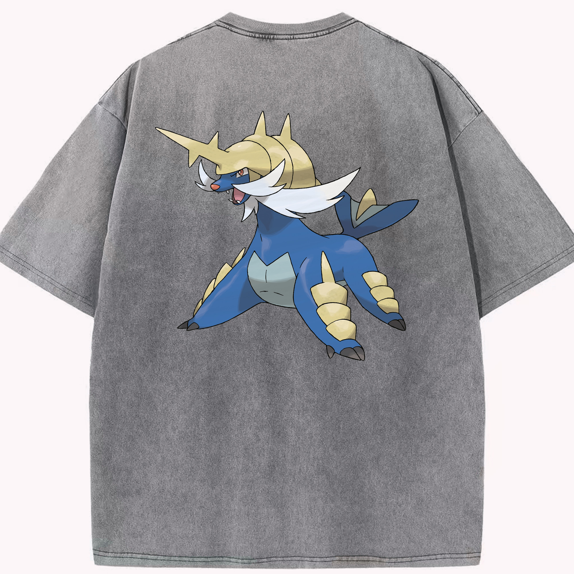 （画像用） ポケットモンスター Pokémon 綿100% ヴィンテージ風 半袖Tシャツ（背面プリント）
