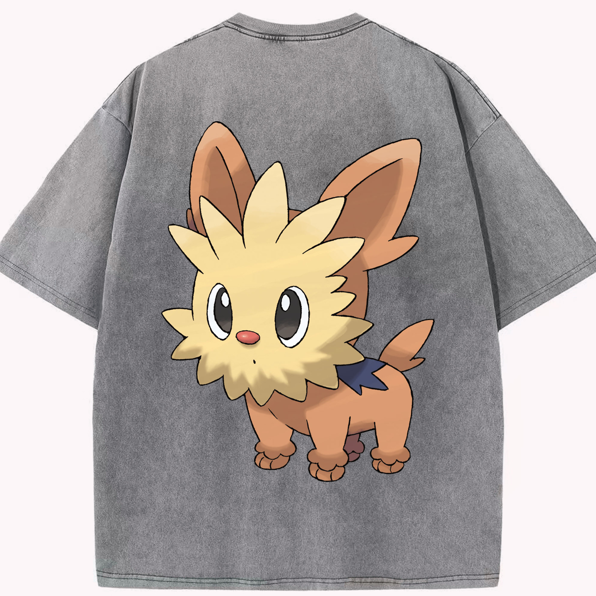 （画像用） ポケットモンスター Pokémon 綿100% ヴィンテージ風 半袖Tシャツ（背面プリント）