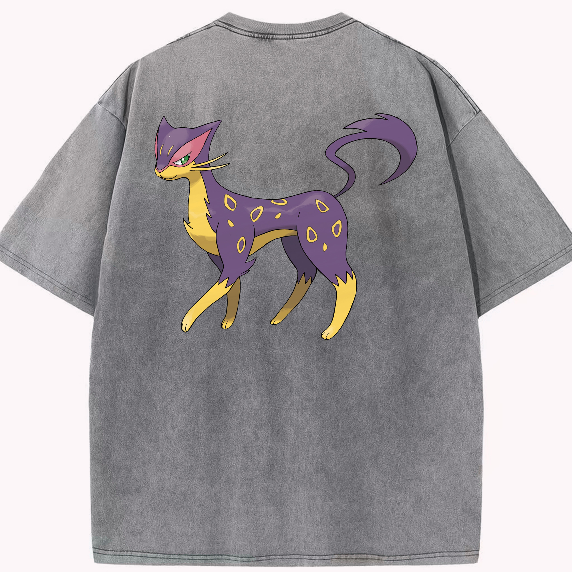 （画像用） ポケットモンスター Pokémon 綿100% ヴィンテージ風 半袖Tシャツ（背面プリント）