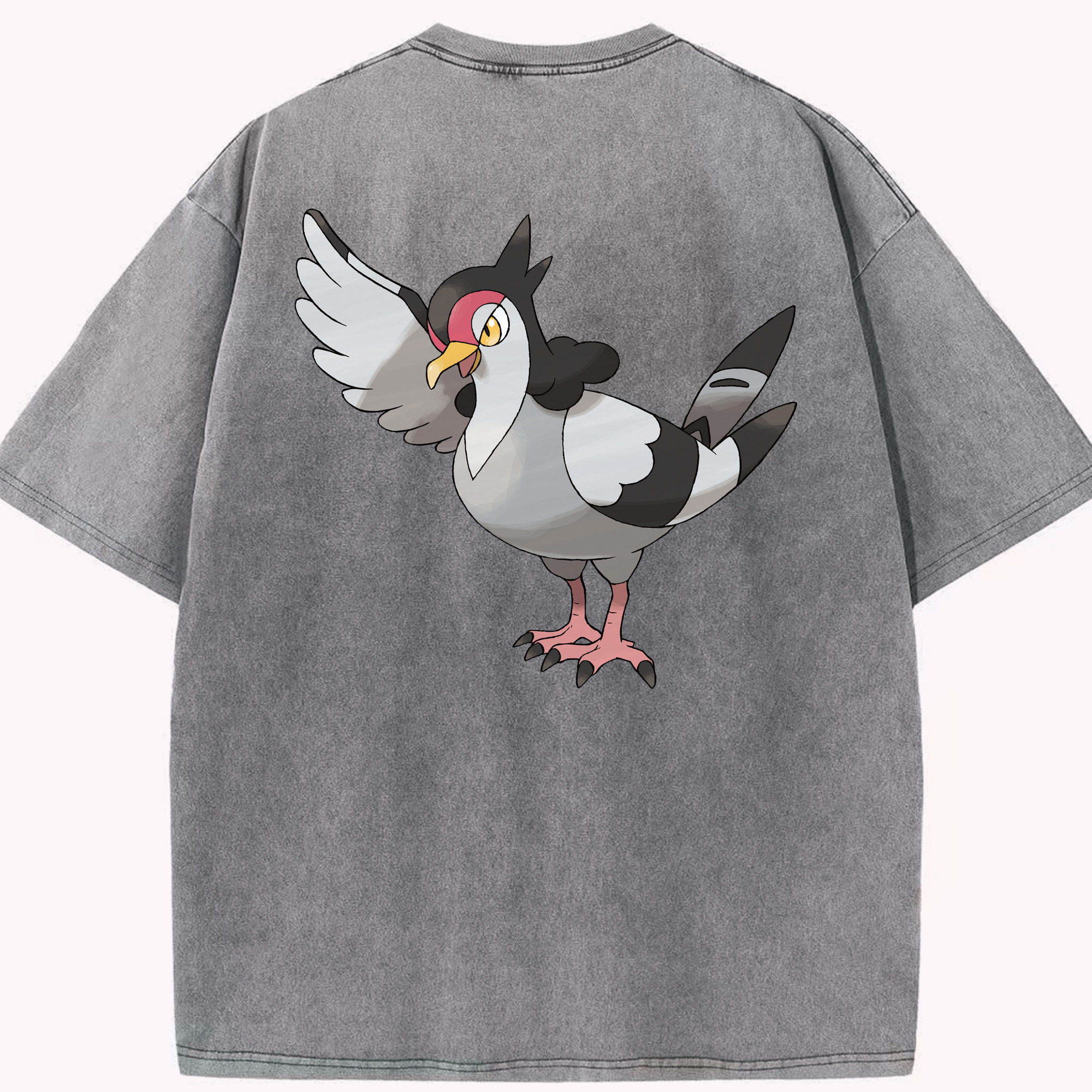 （画像用） ポケットモンスター Pokémon 綿100% ヴィンテージ風 半袖Tシャツ（背面プリント）
