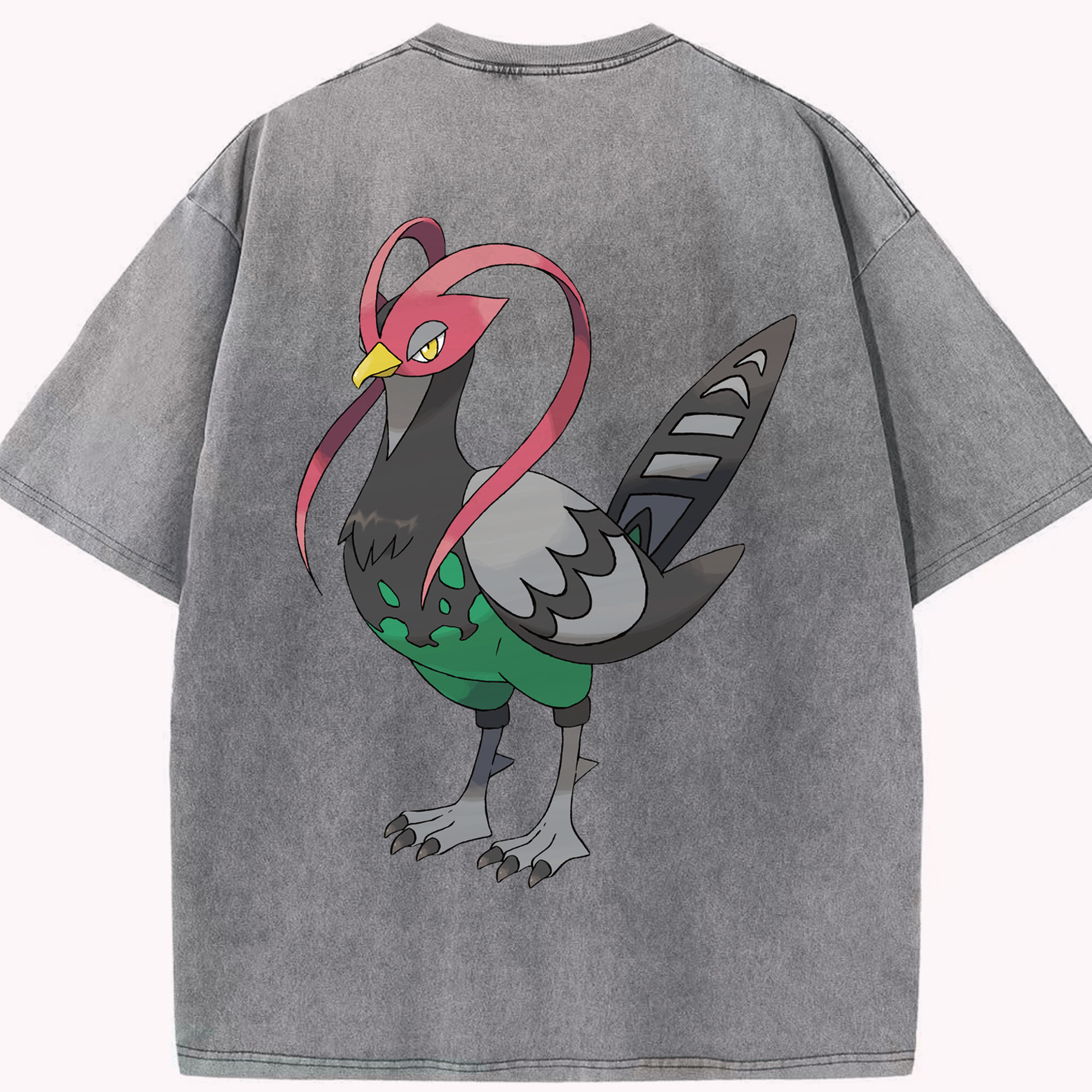 （画像用） ポケットモンスター Pokémon 綿100% ヴィンテージ風 半袖Tシャツ（背面プリント）