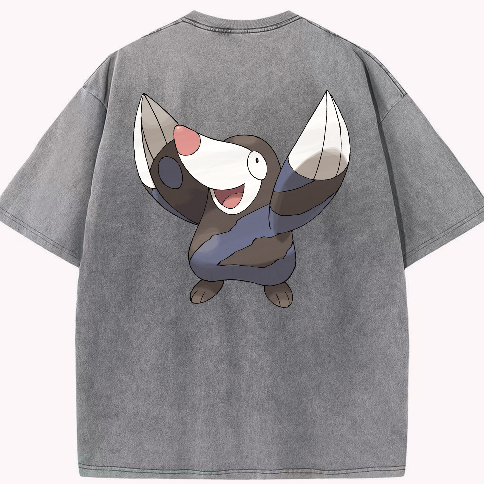 （画像用） ポケットモンスター Pokémon 綿100% ヴィンテージ風 半袖Tシャツ（背面プリント）