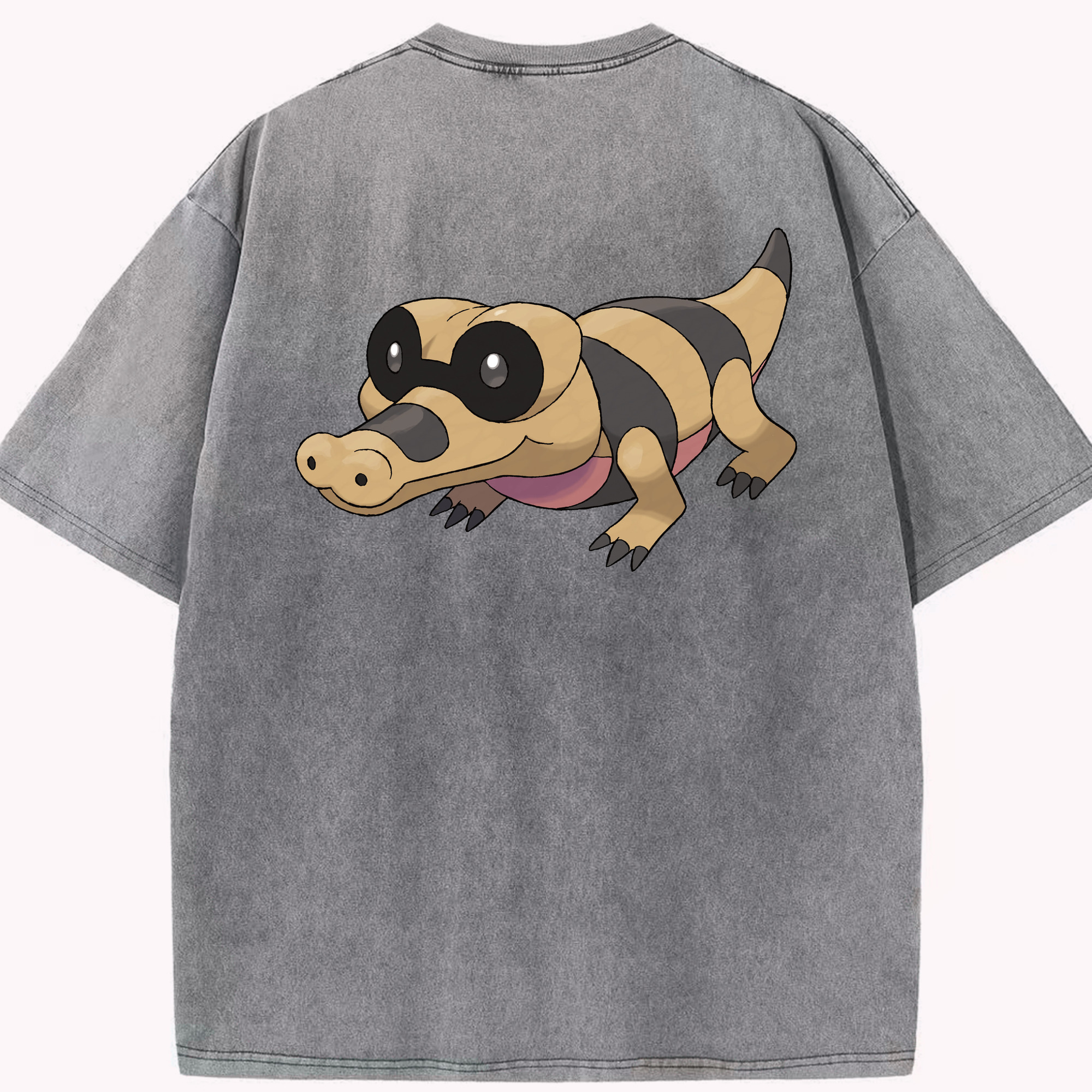 （画像用） ポケットモンスター Pokémon 綿100% ヴィンテージ風 半袖Tシャツ（背面プリント）