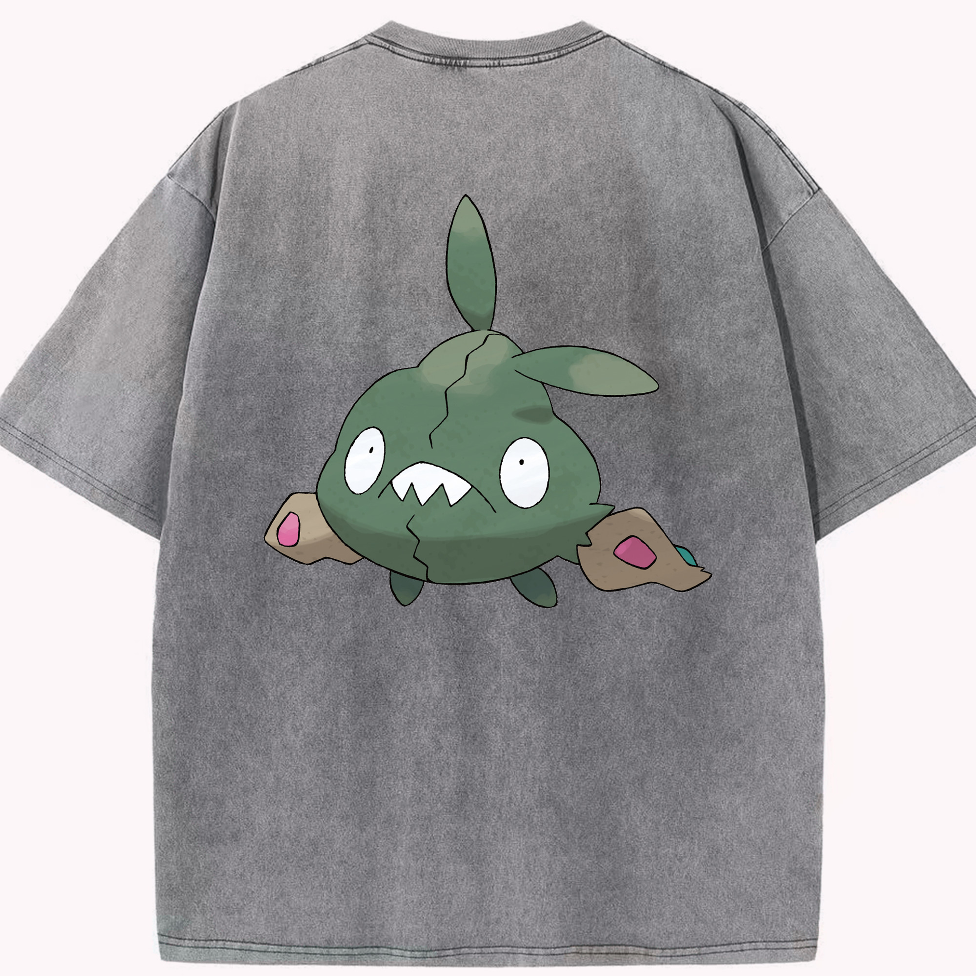 （画像用） ポケットモンスター Pokémon 綿100% ヴィンテージ風 半袖Tシャツ（背面プリント）