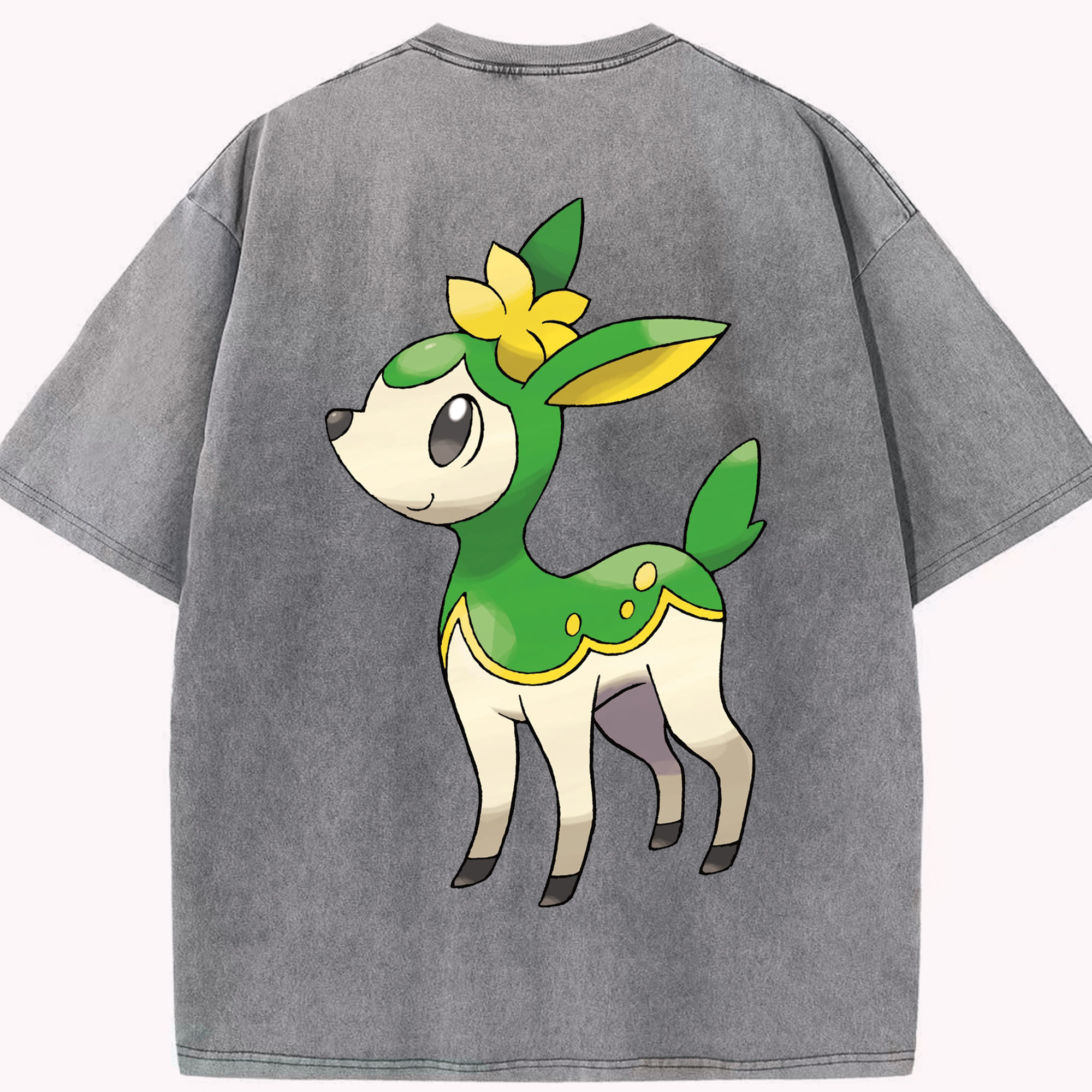 （画像用） ポケットモンスター Pokémon 綿100% ヴィンテージ風 半袖Tシャツ（背面プリント）