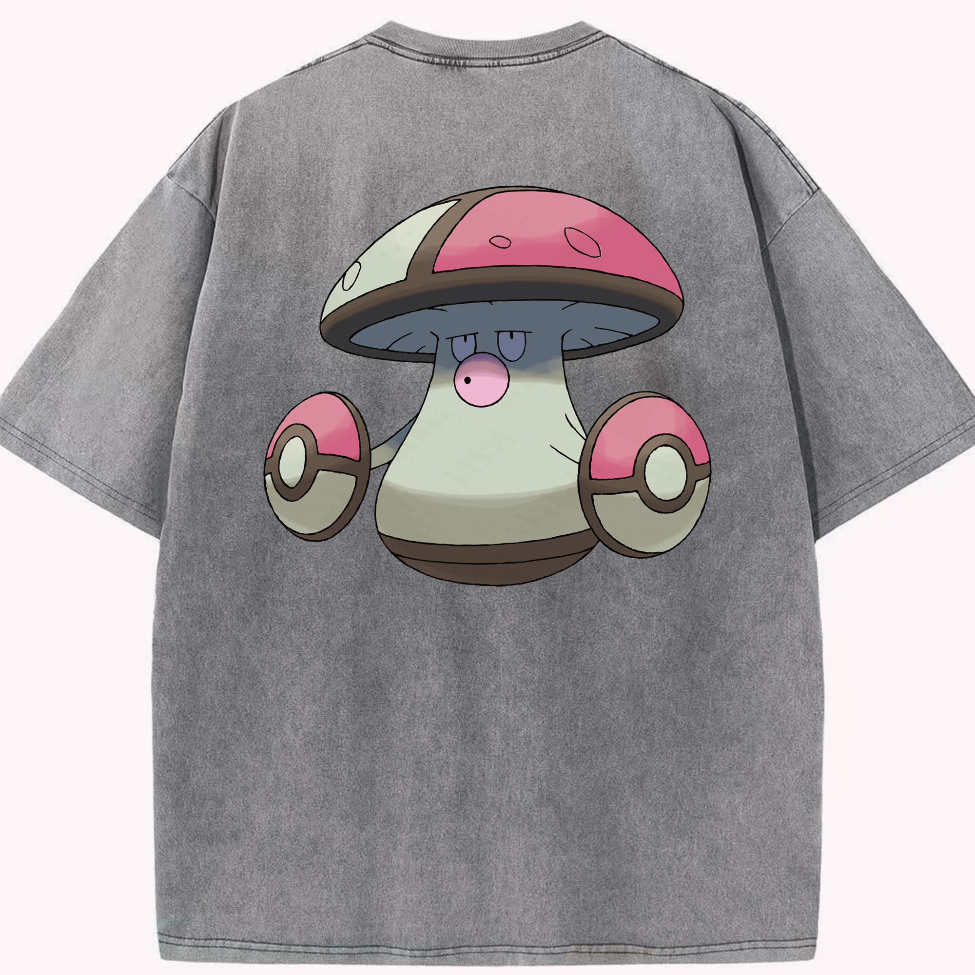 （画像用） ポケットモンスター Pokémon 綿100% ヴィンテージ風 半袖Tシャツ（背面プリント）