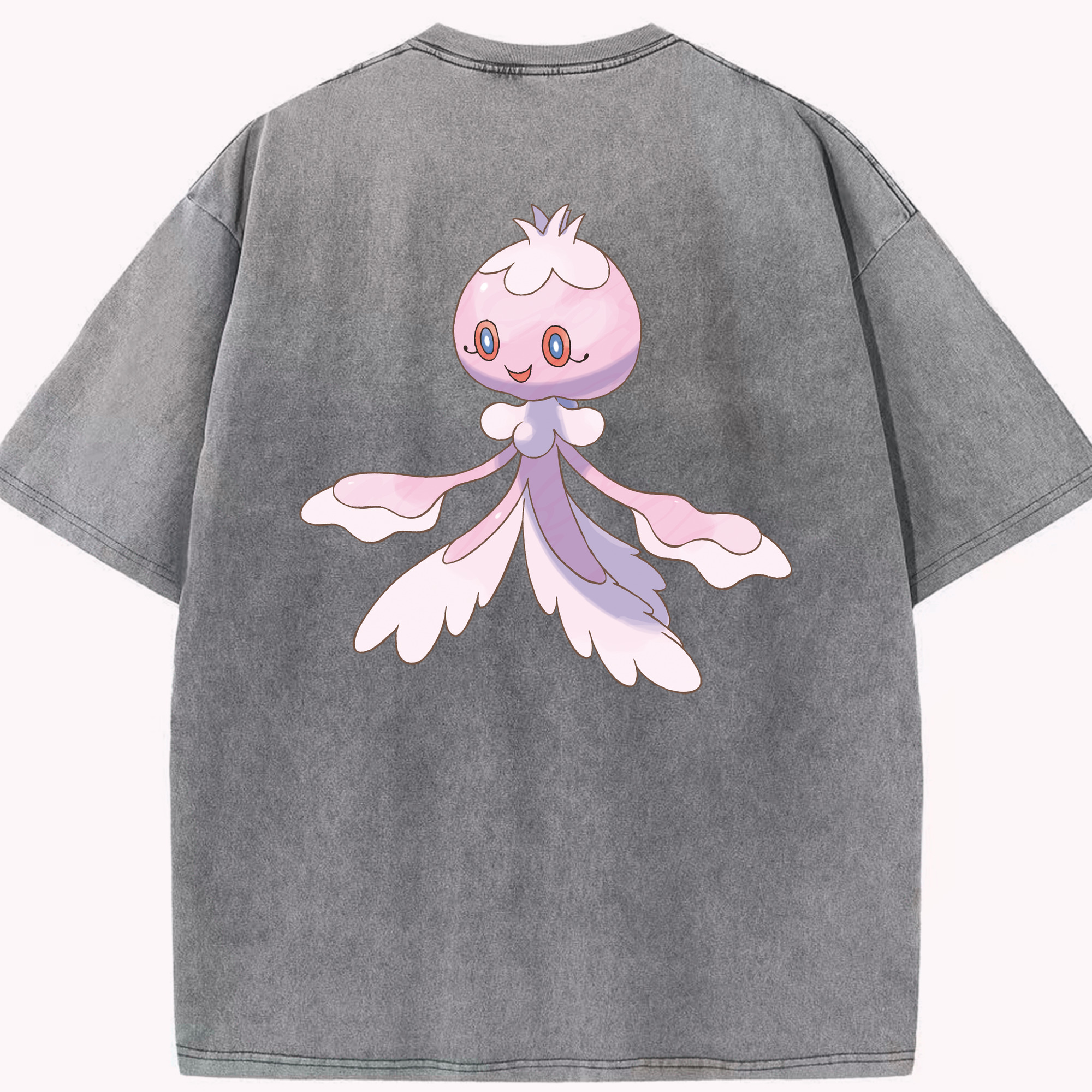 （画像用） ポケットモンスター Pokémon 綿100% ヴィンテージ風 半袖Tシャツ（背面プリント）