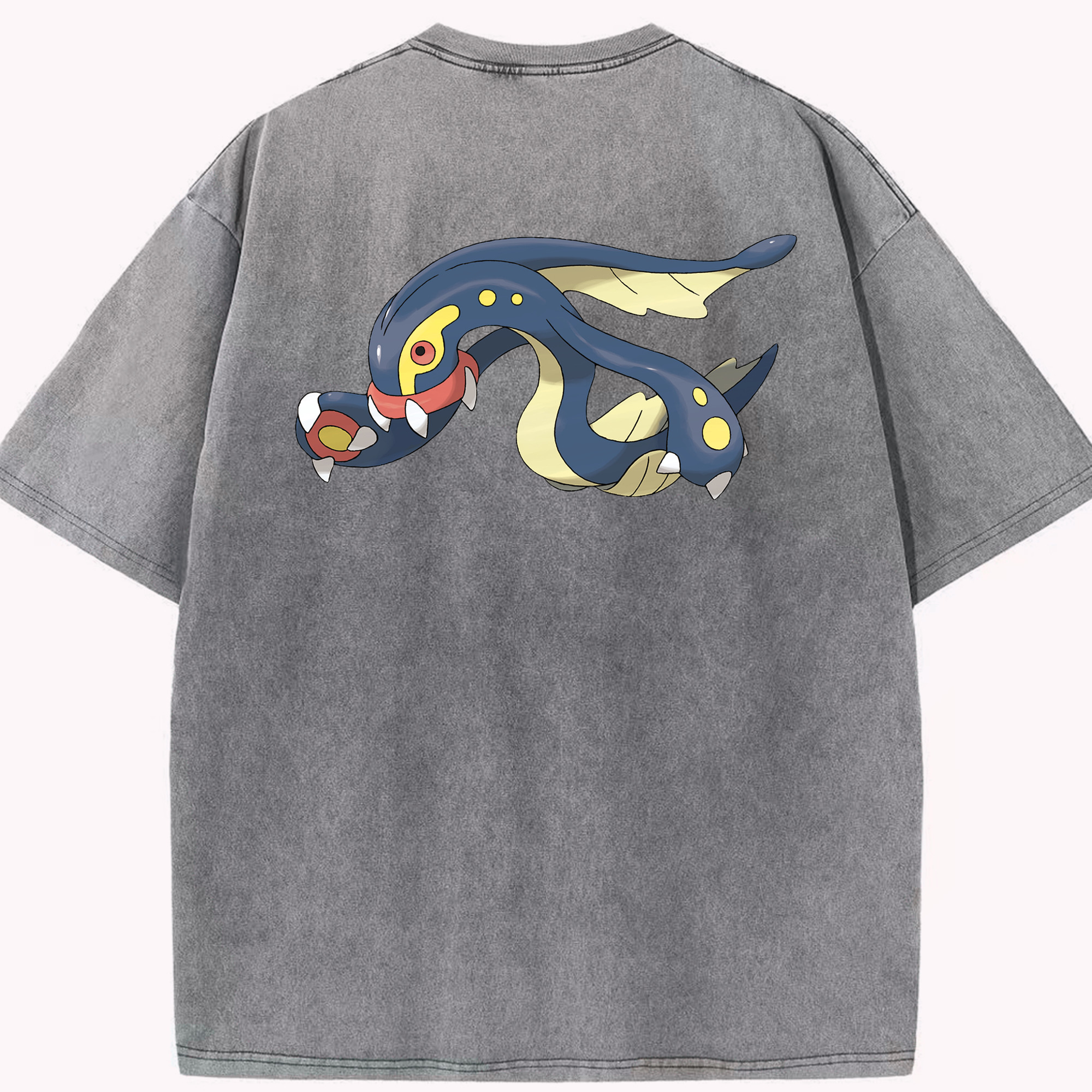 （画像用） ポケットモンスター Pokémon 綿100% ヴィンテージ風 半袖Tシャツ（背面プリント）