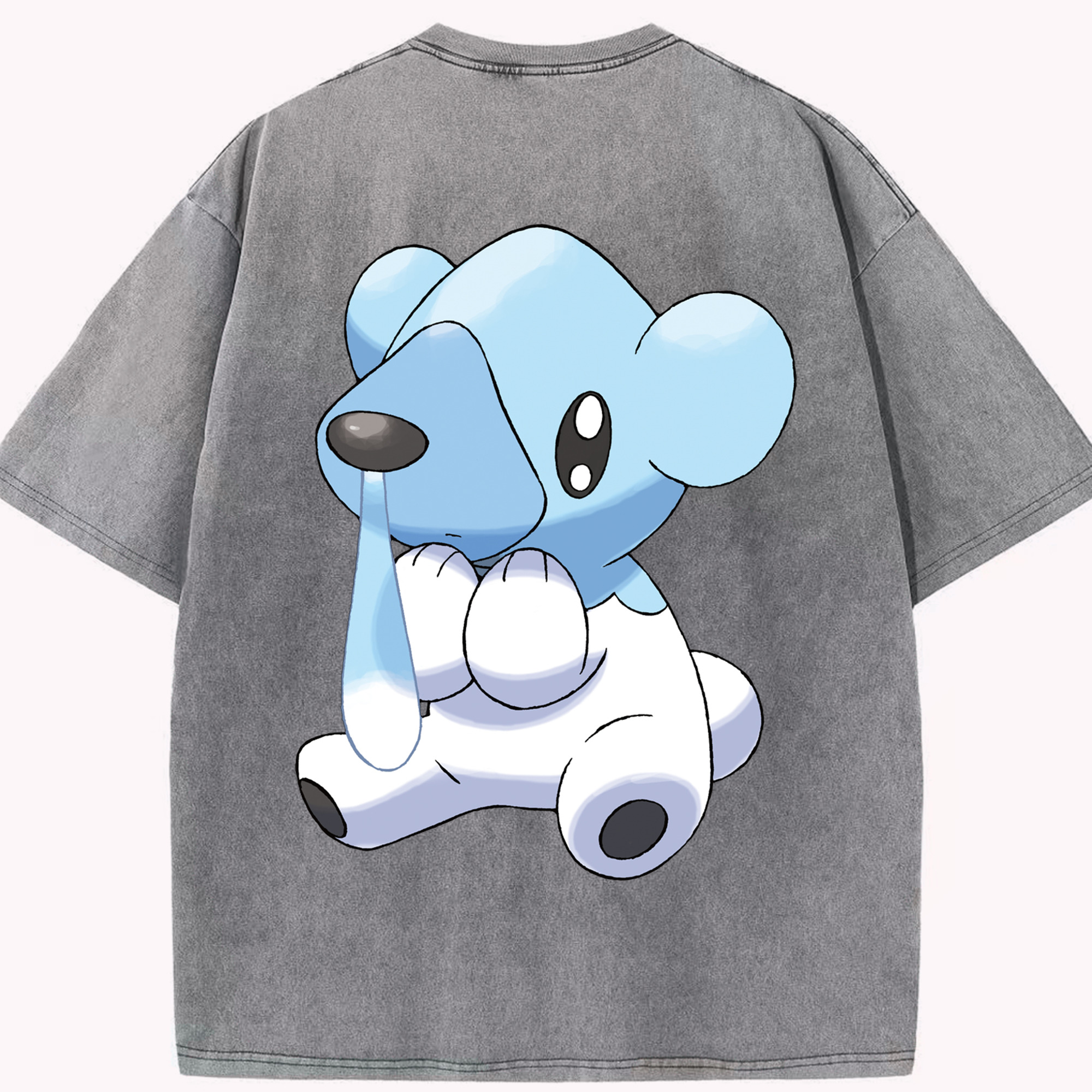 （画像用） ポケットモンスター Pokémon 綿100% ヴィンテージ風 半袖Tシャツ（背面プリント）