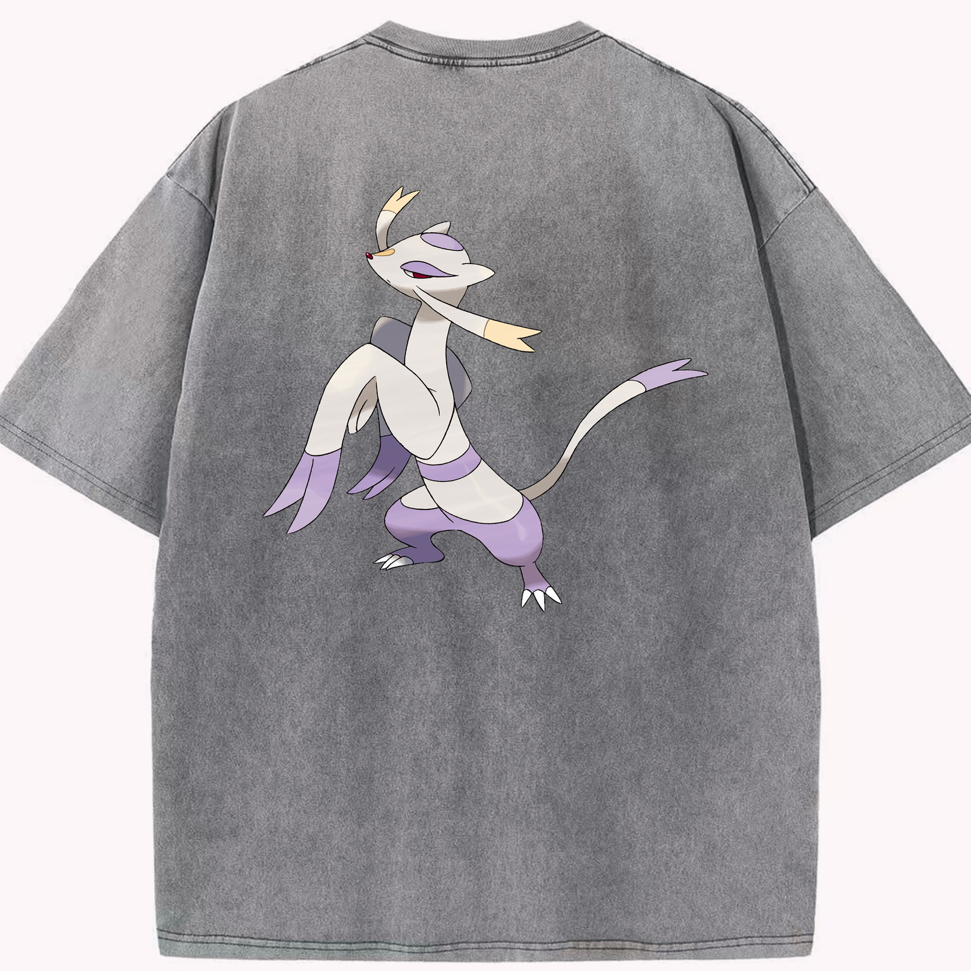 （画像用） ポケットモンスター Pokémon 綿100% ヴィンテージ風 半袖Tシャツ（背面プリント）