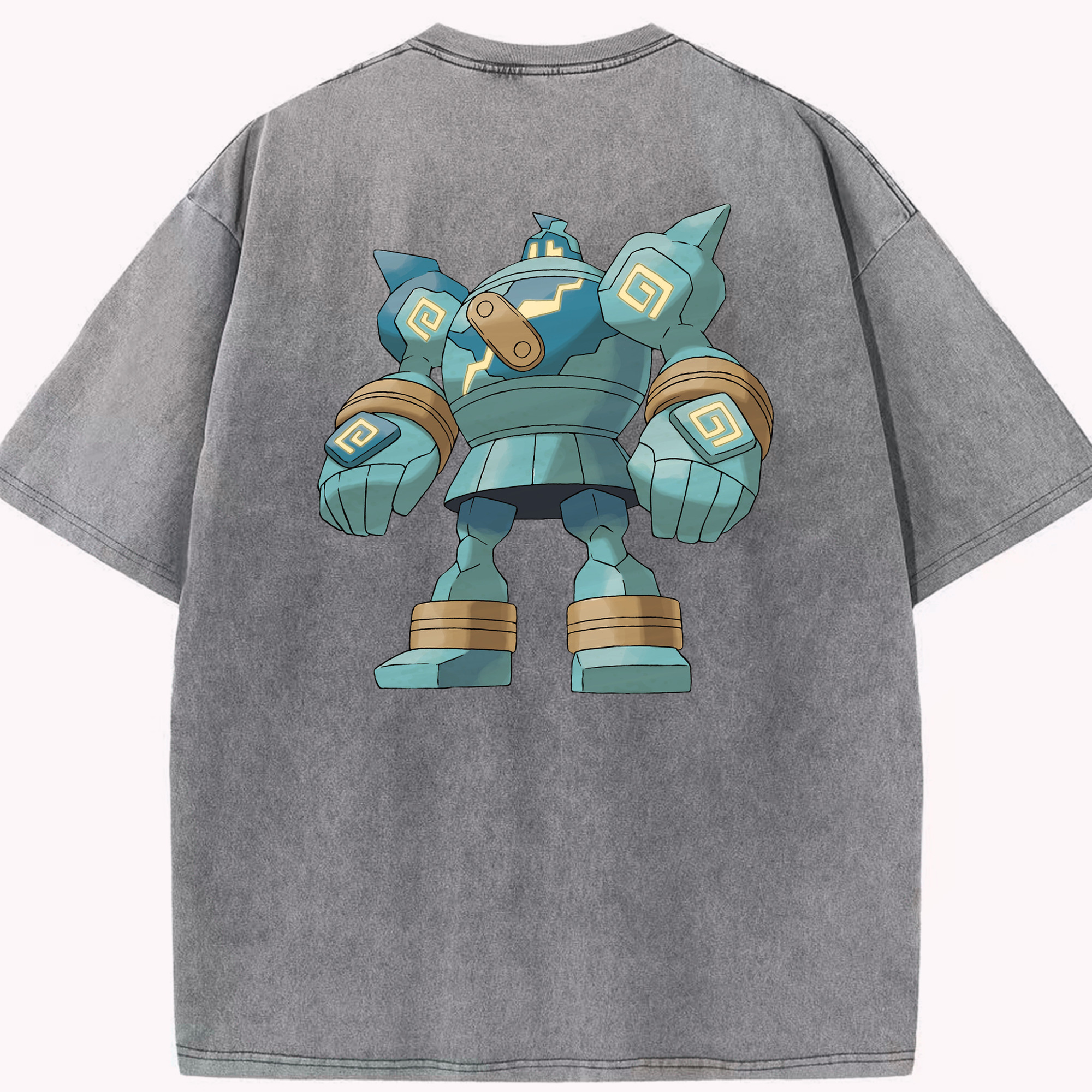 （画像用） ポケットモンスター Pokémon 綿100% ヴィンテージ風 半袖Tシャツ（背面プリント）