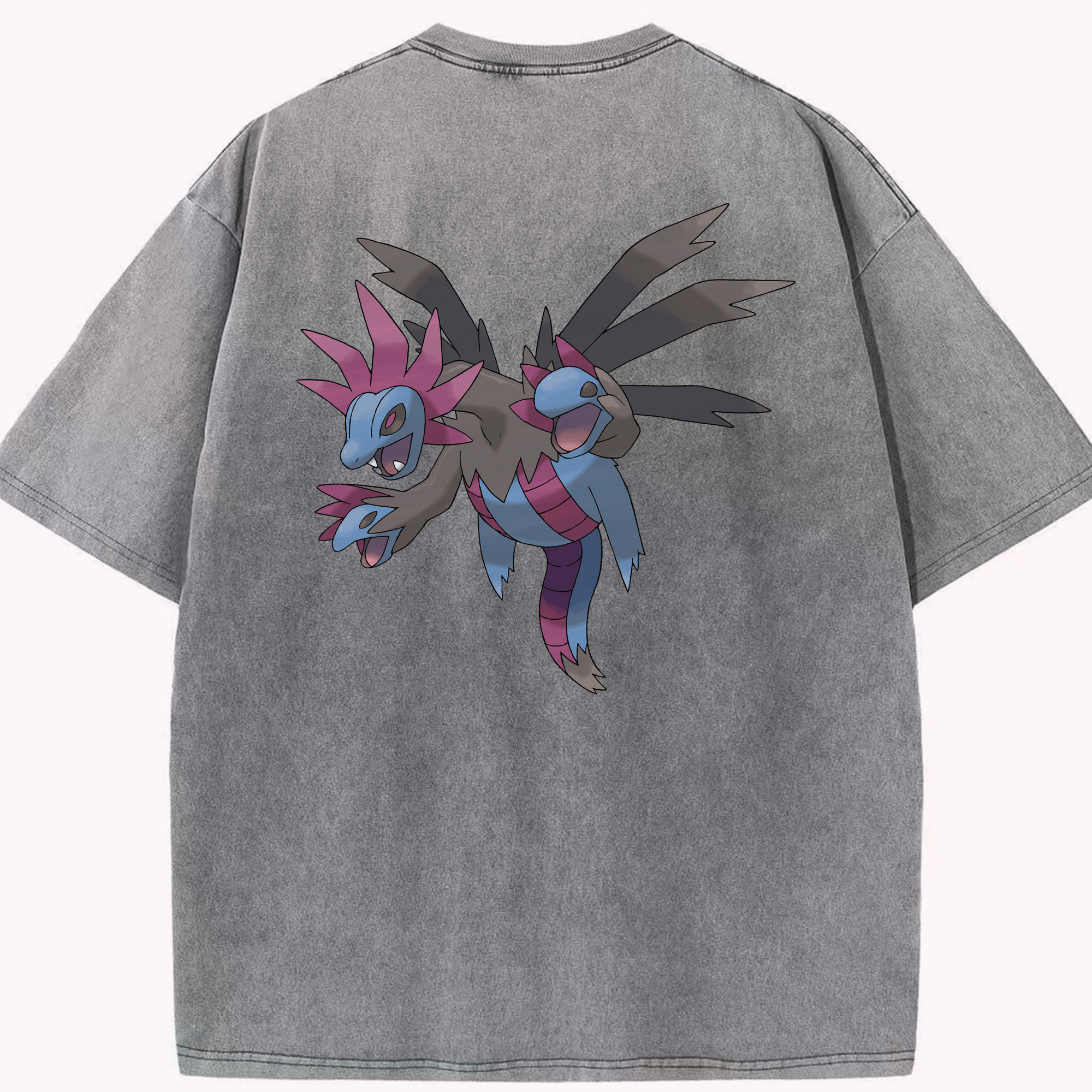 （画像用） ポケットモンスター Pokémon 綿100% ヴィンテージ風 半袖Tシャツ（背面プリント）