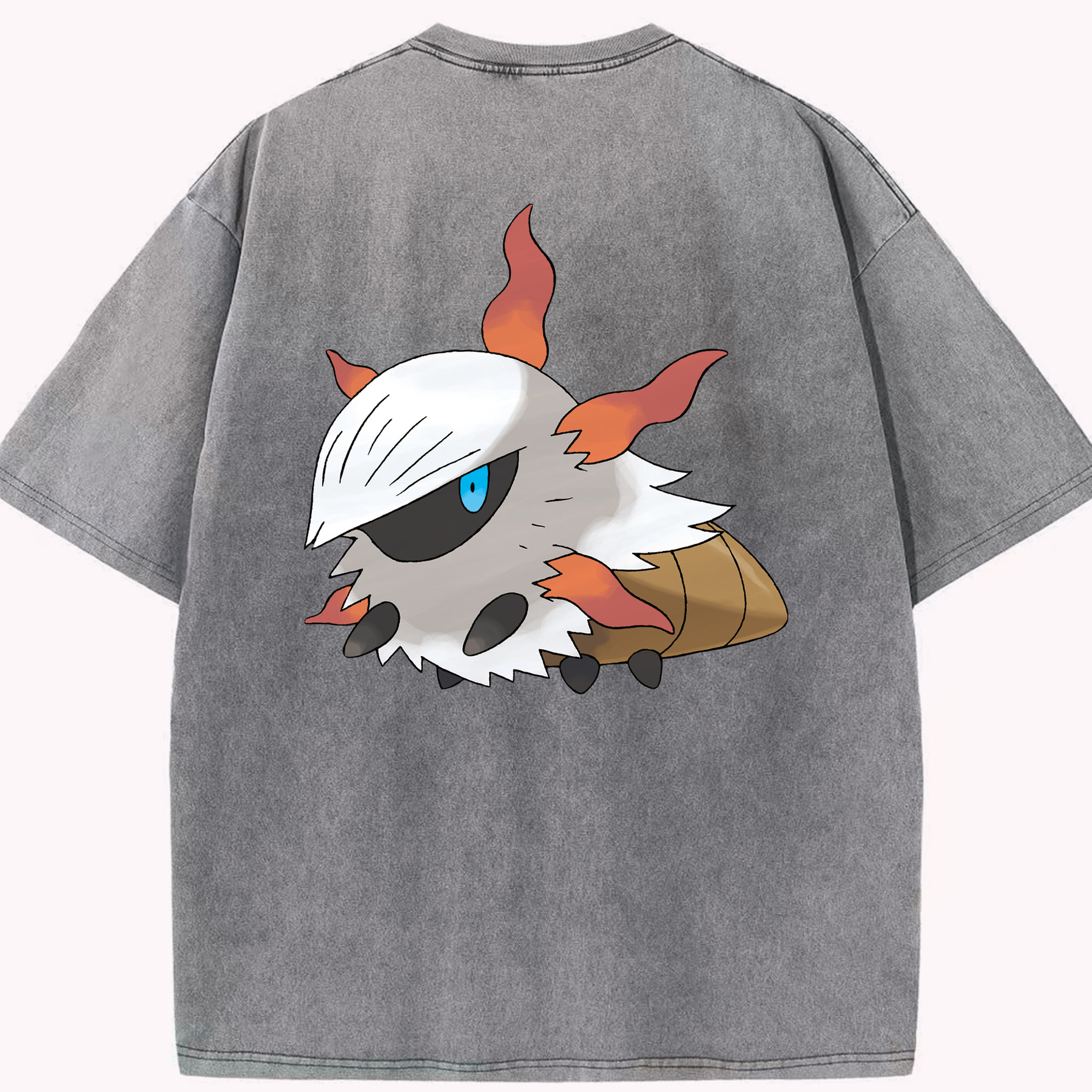 （画像用） ポケットモンスター Pokémon 綿100% ヴィンテージ風 半袖Tシャツ（背面プリント）