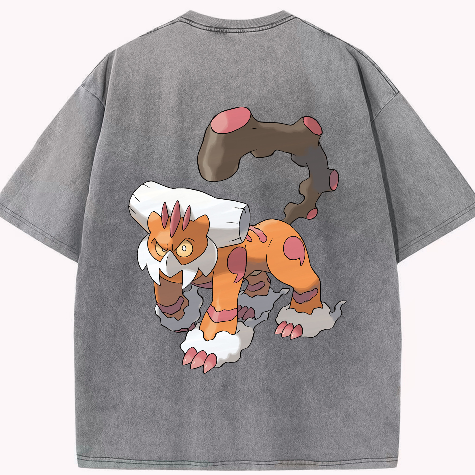 （画像用） ポケットモンスター Pokémon 綿100% ヴィンテージ風 半袖Tシャツ（背面プリント）
