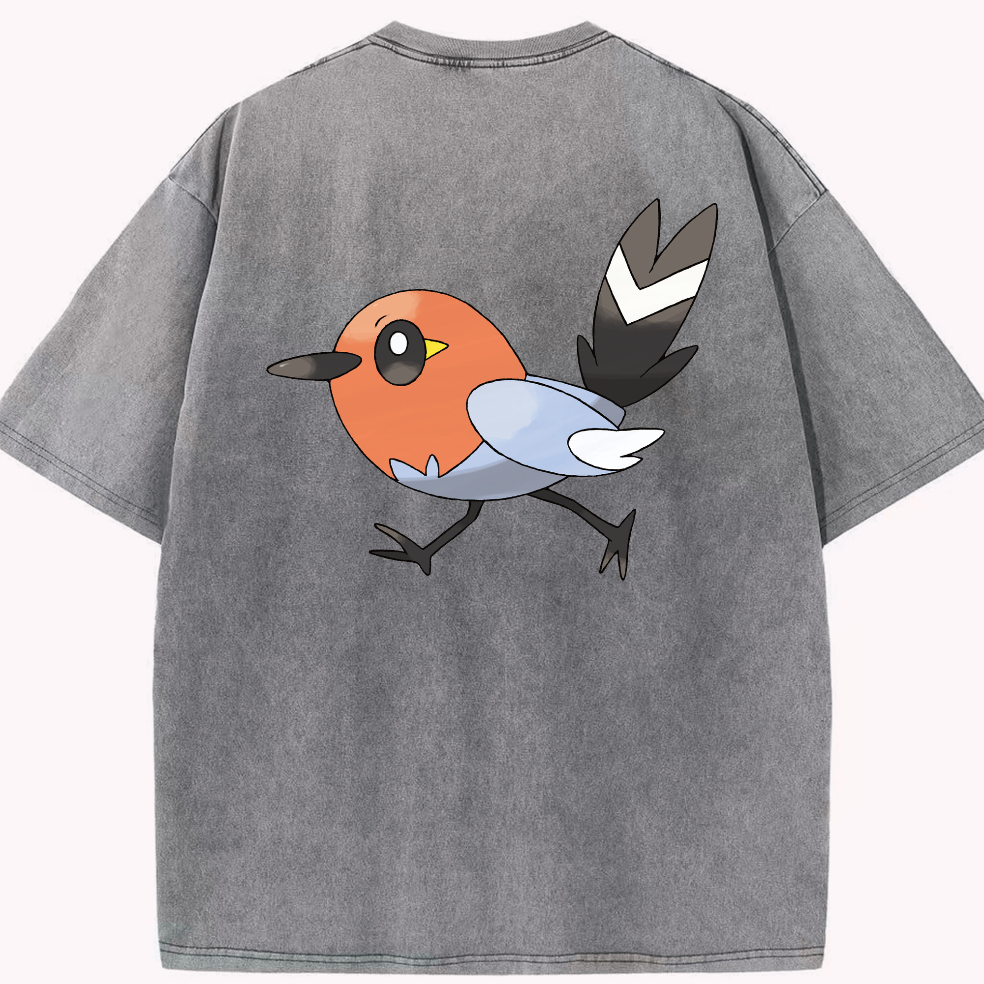 （画像用） ポケットモンスター Pokémon 綿100% ヴィンテージ風 半袖Tシャツ（背面プリント）