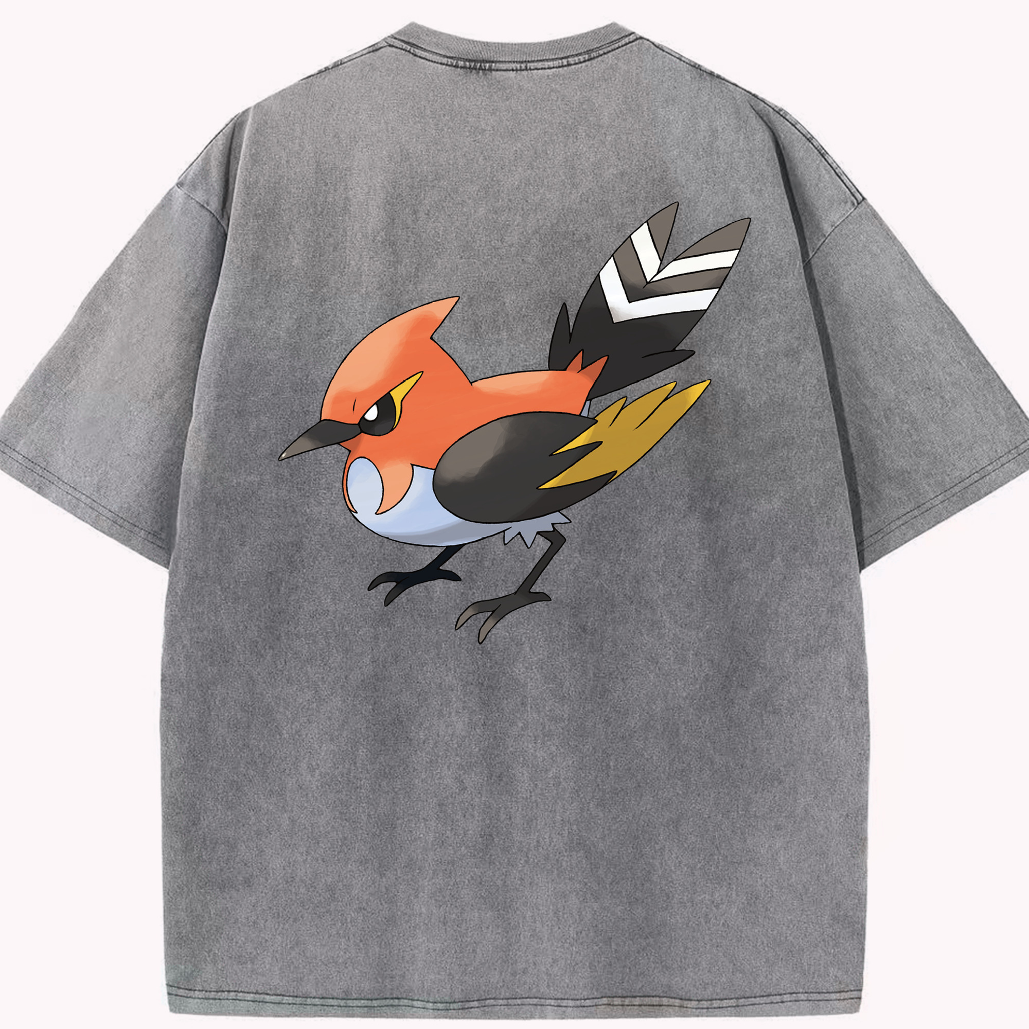 （画像用） ポケットモンスター Pokémon 綿100% ヴィンテージ風 半袖Tシャツ（背面プリント）