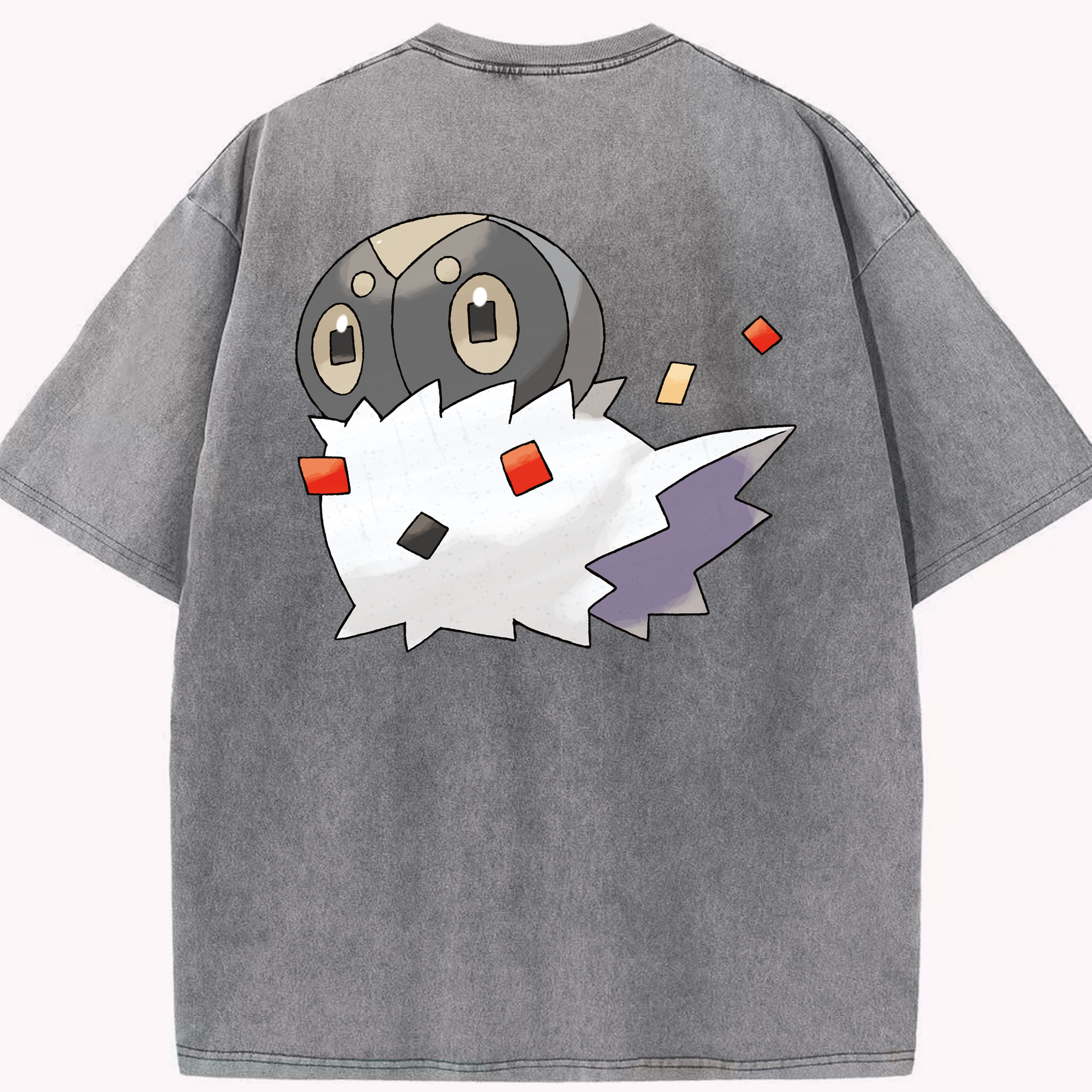 （画像用） ポケットモンスター Pokémon 綿100% ヴィンテージ風 半袖Tシャツ（背面プリント）