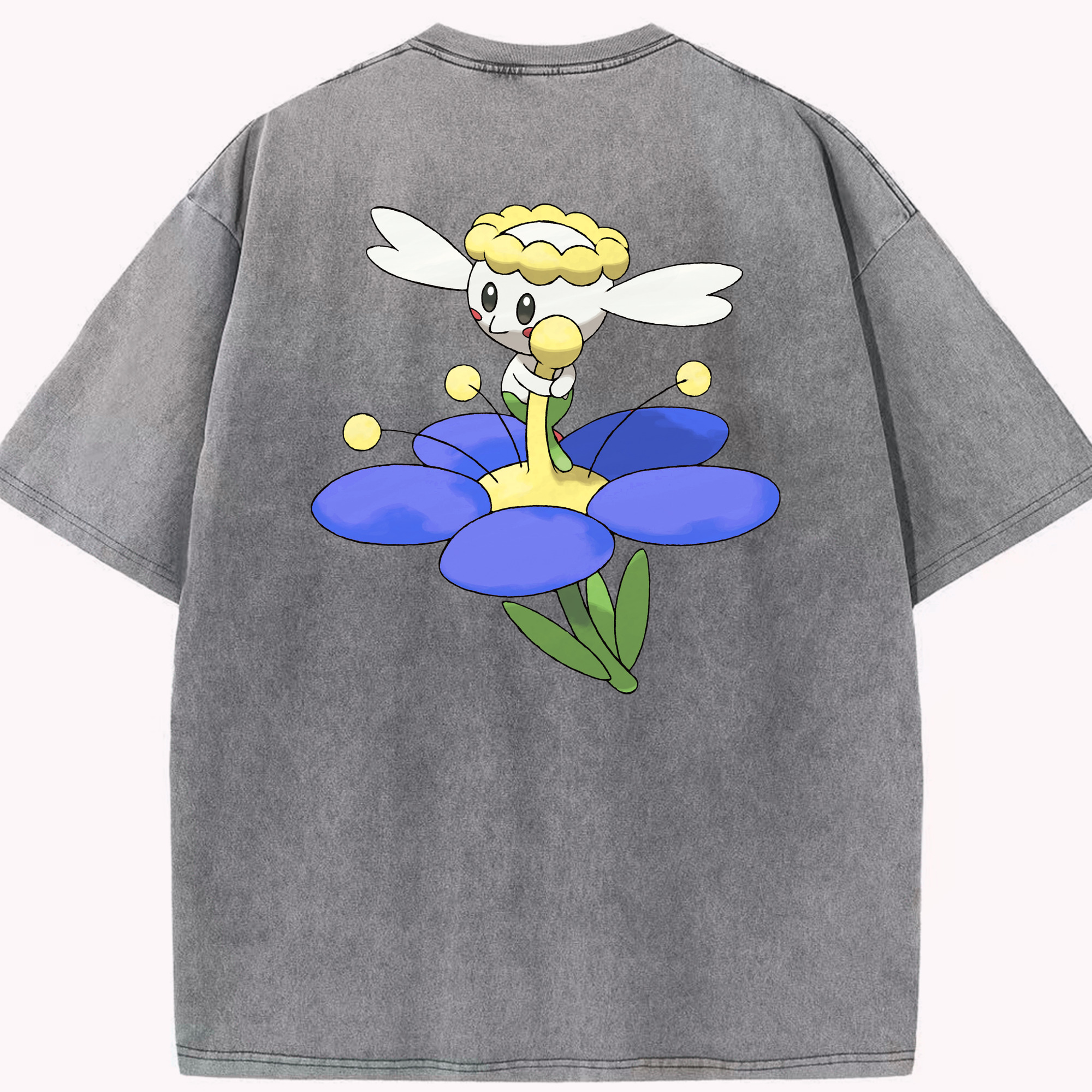 （画像用） ポケットモンスター Pokémon 綿100% ヴィンテージ風 半袖Tシャツ（背面プリント）