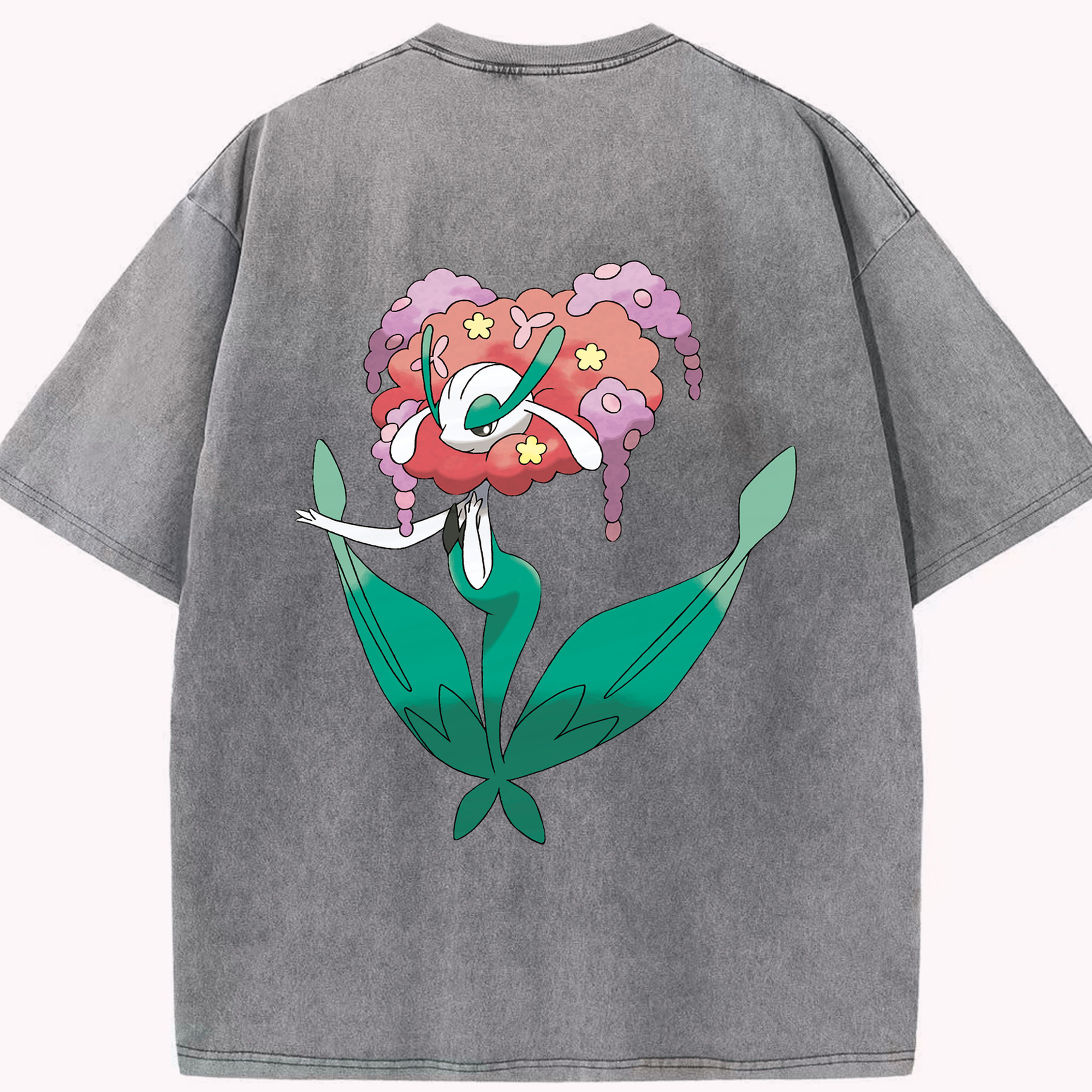 （画像用） ポケットモンスター Pokémon 綿100% ヴィンテージ風 半袖Tシャツ（背面プリント）