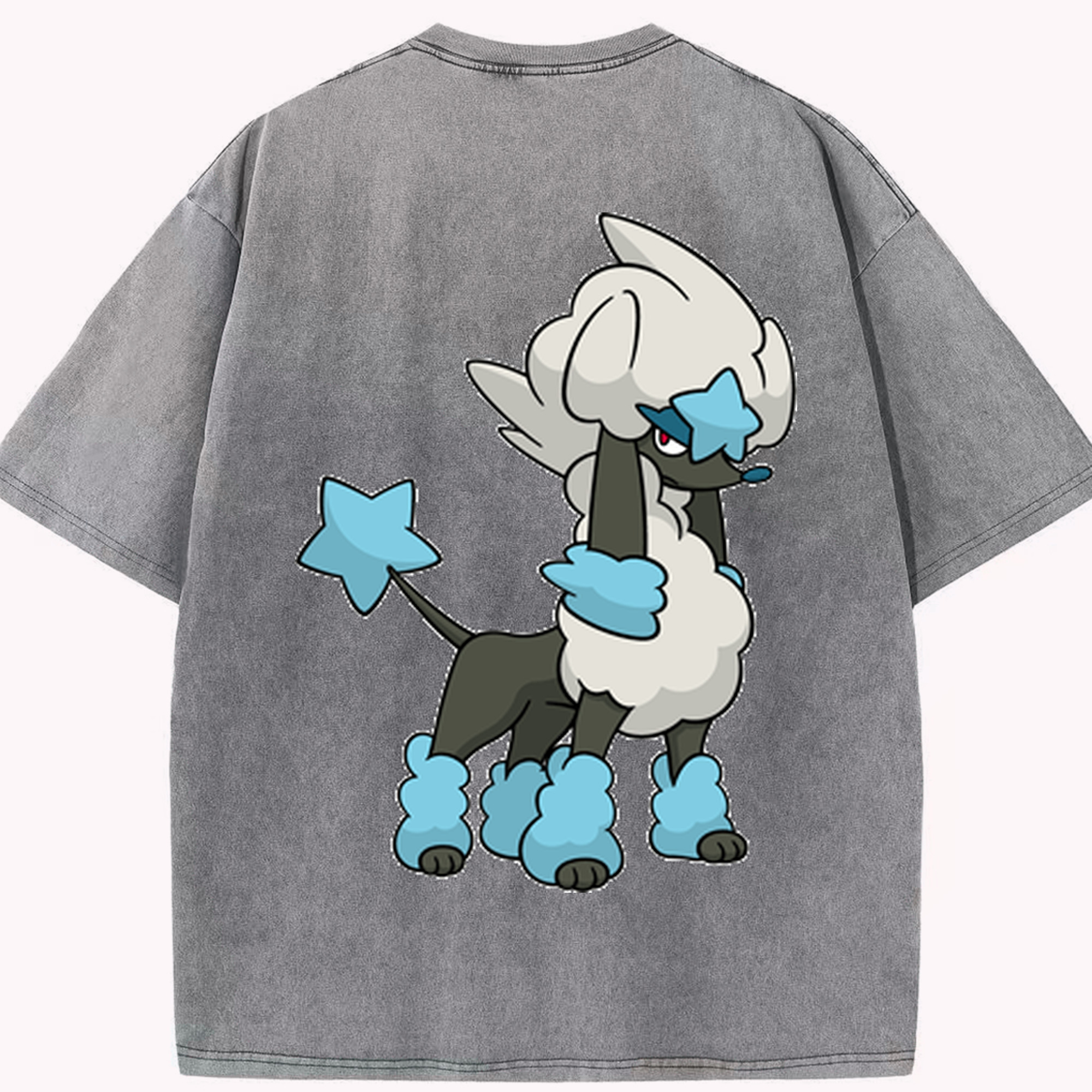 （画像用） ポケットモンスター Pokémon 綿100% ヴィンテージ風 半袖Tシャツ（背面プリント）
