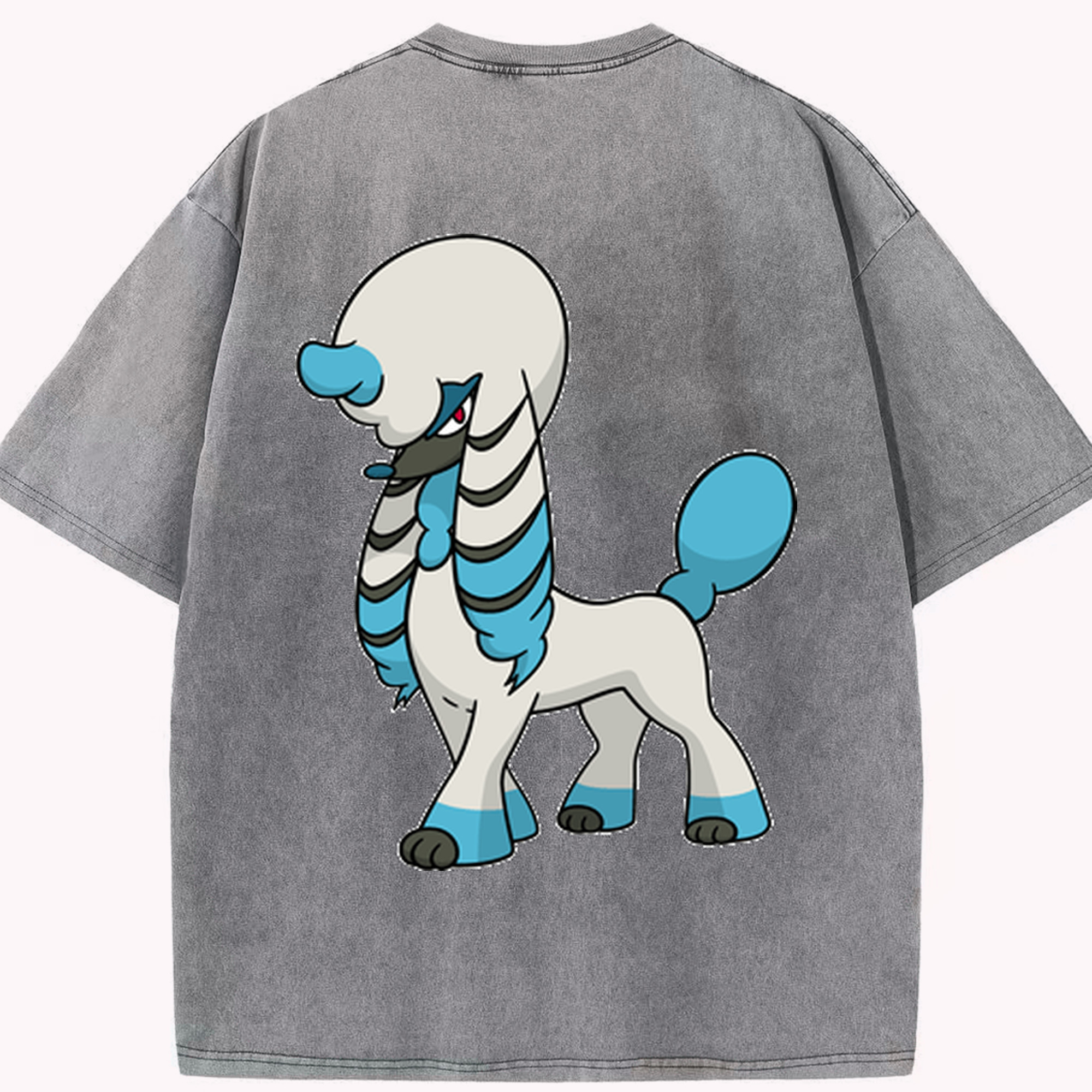 （画像用） ポケットモンスター Pokémon 綿100% ヴィンテージ風 半袖Tシャツ（背面プリント）