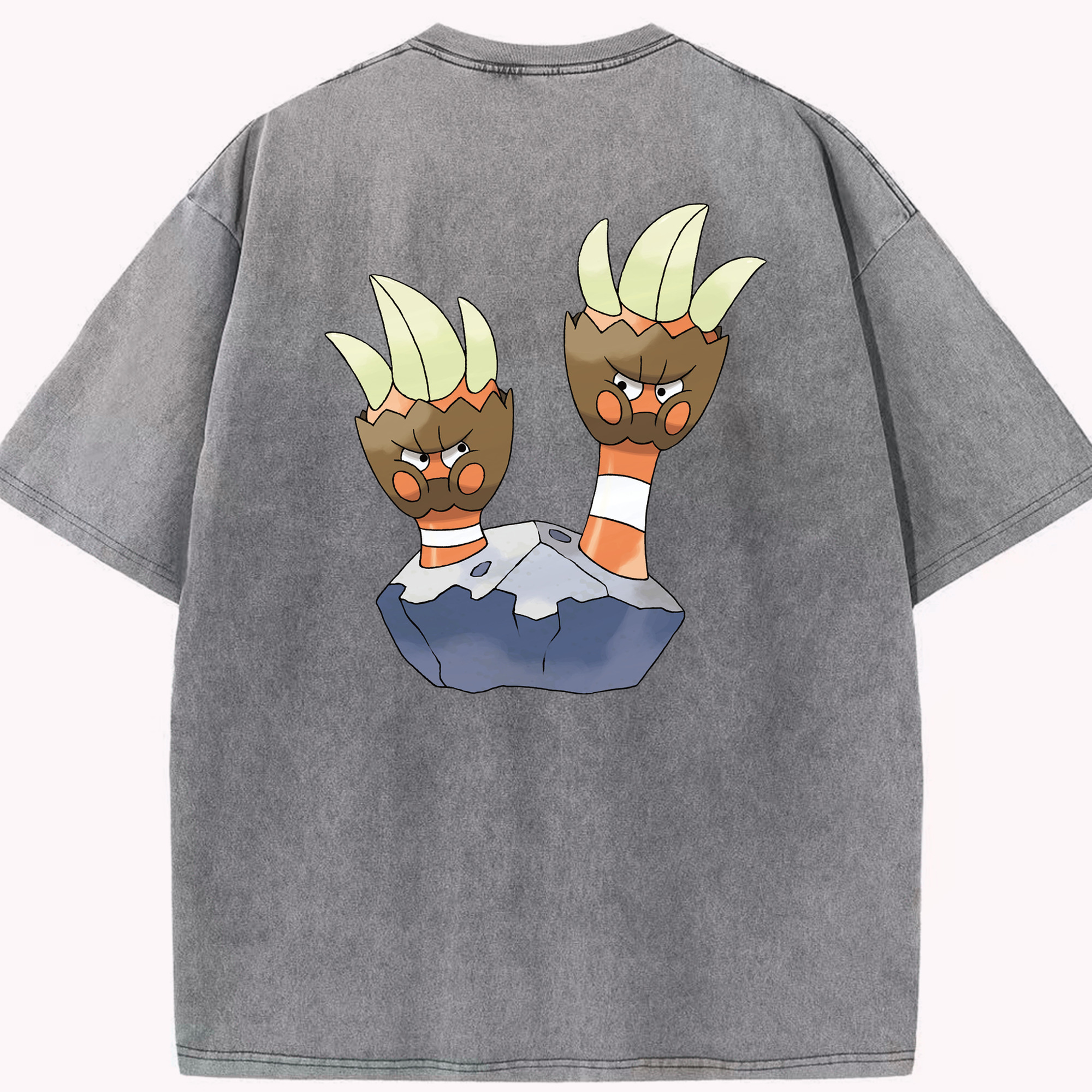 （画像用） ポケットモンスター Pokémon 綿100% ヴィンテージ風 半袖Tシャツ（背面プリント）