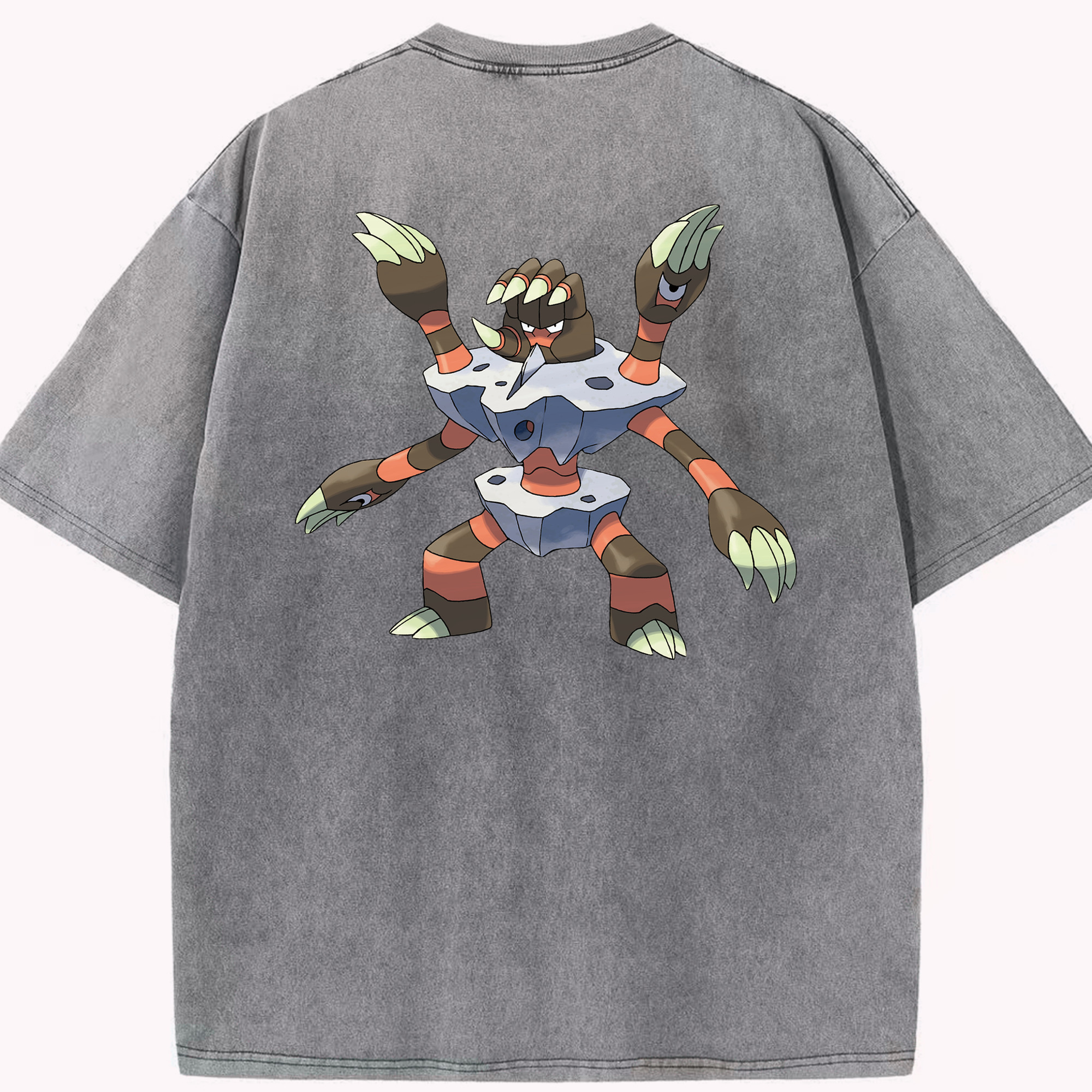 （画像用） ポケットモンスター Pokémon 綿100% ヴィンテージ風 半袖Tシャツ（背面プリント）