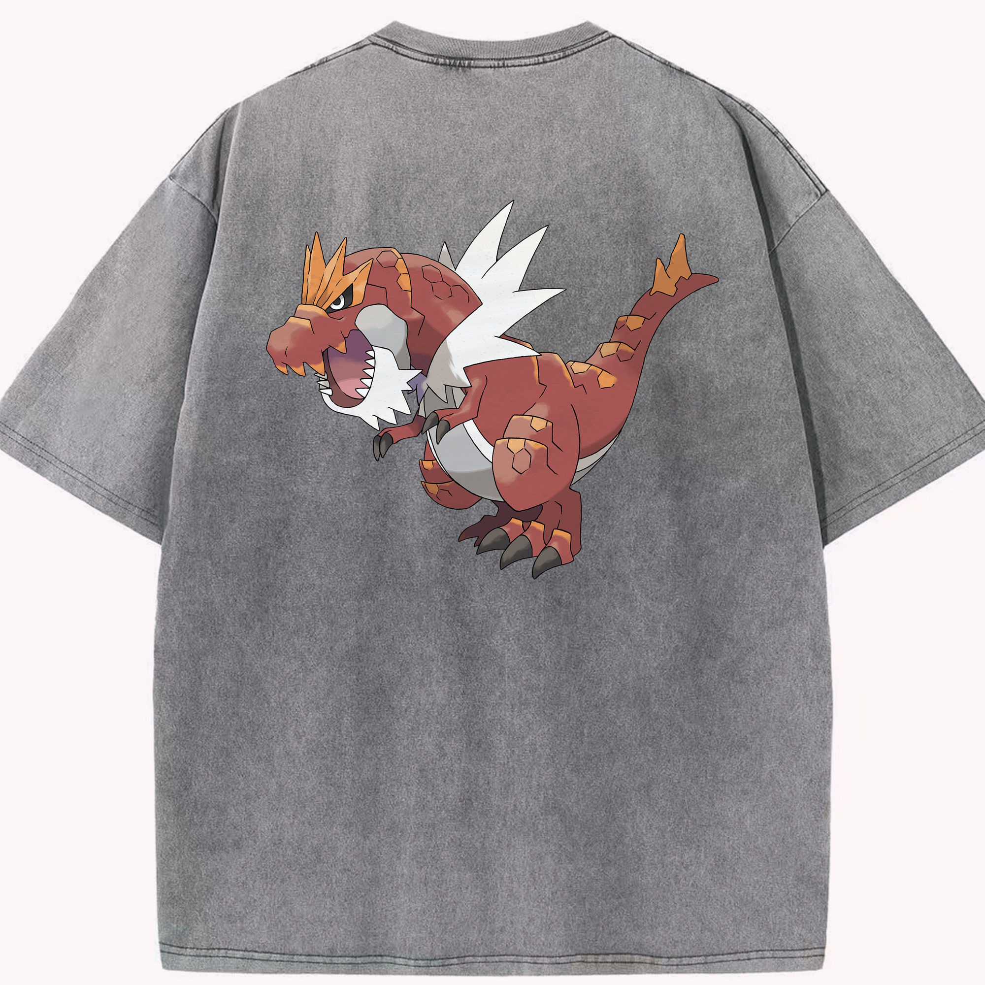 （画像用） ポケットモンスター Pokémon 綿100% ヴィンテージ風 半袖Tシャツ（背面プリント）