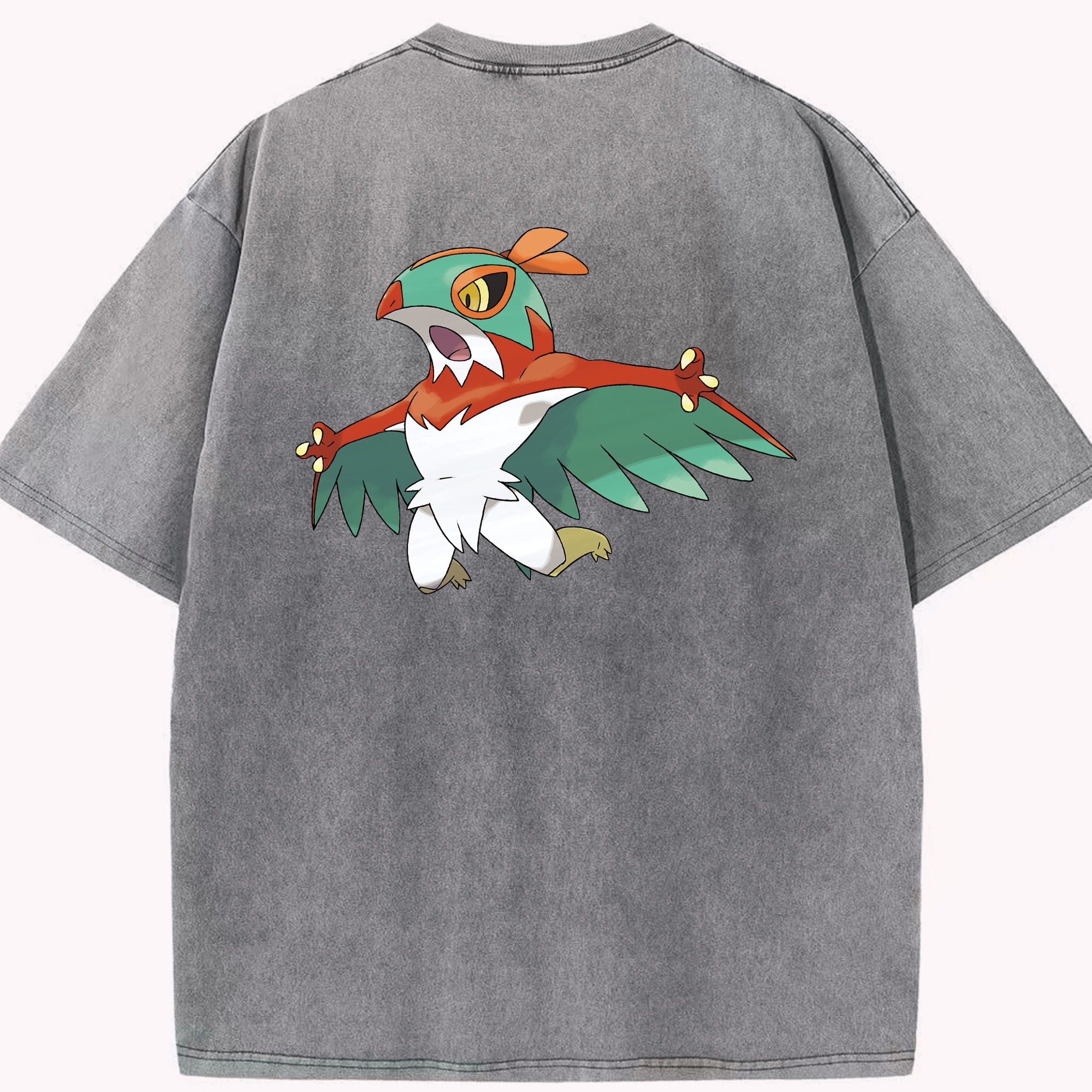 （画像用） ポケットモンスター Pokémon 綿100% ヴィンテージ風 半袖Tシャツ（背面プリント）