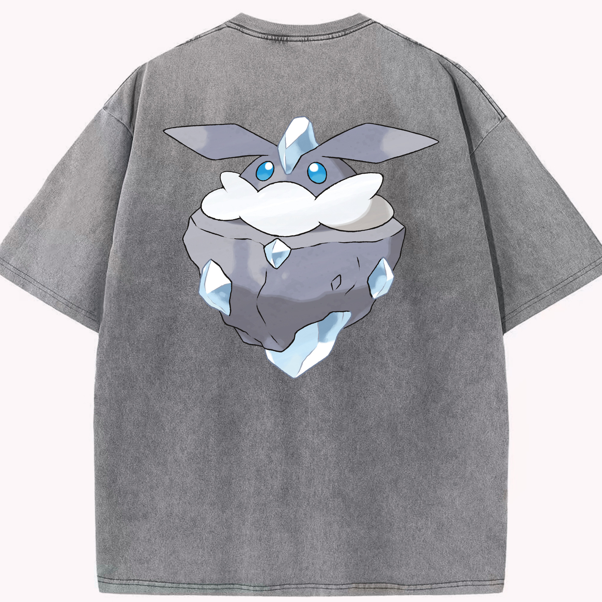 （画像用） ポケットモンスター Pokémon 綿100% ヴィンテージ風 半袖Tシャツ（背面プリント）