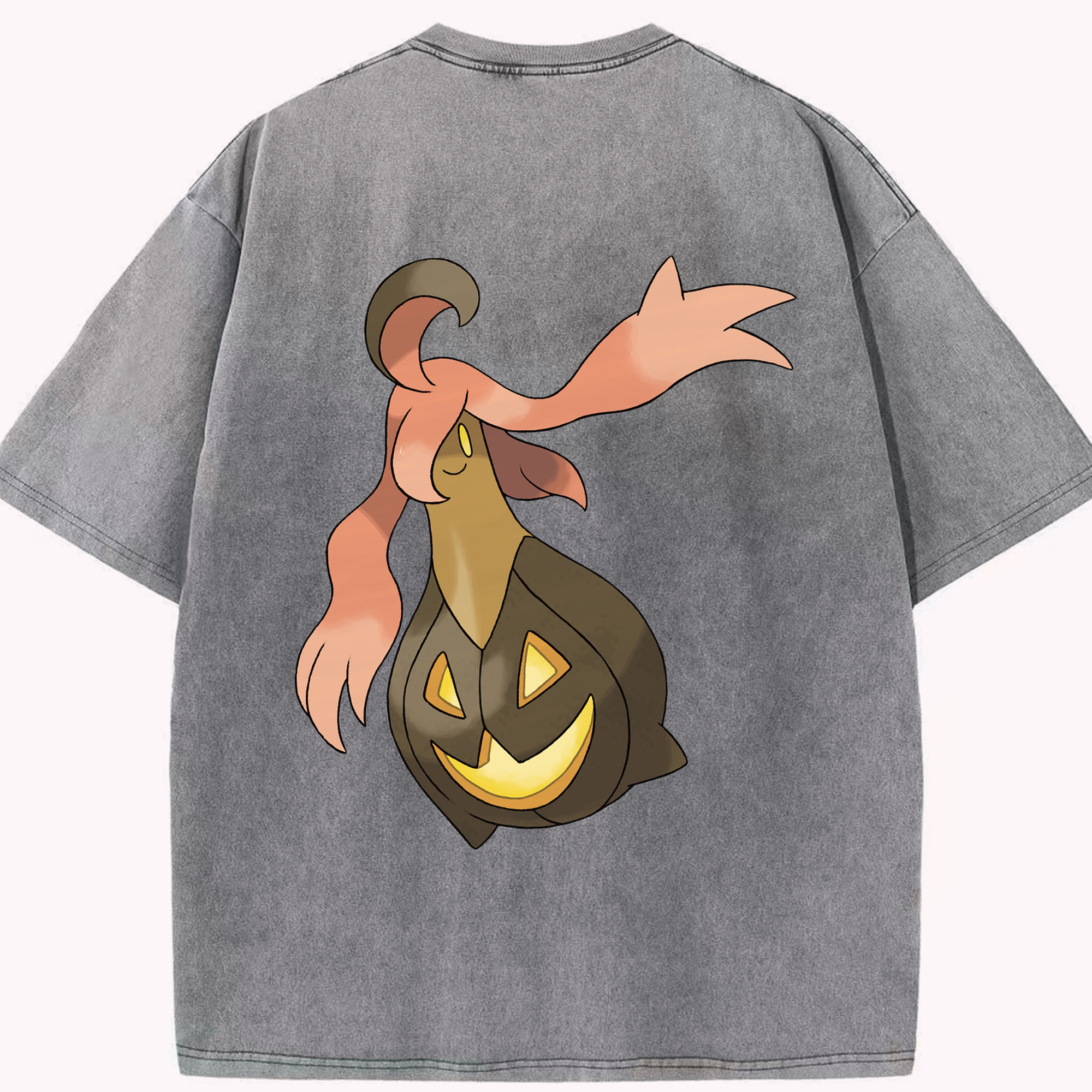 （画像用） ポケットモンスター Pokémon 綿100% ヴィンテージ風 半袖Tシャツ（背面プリント）