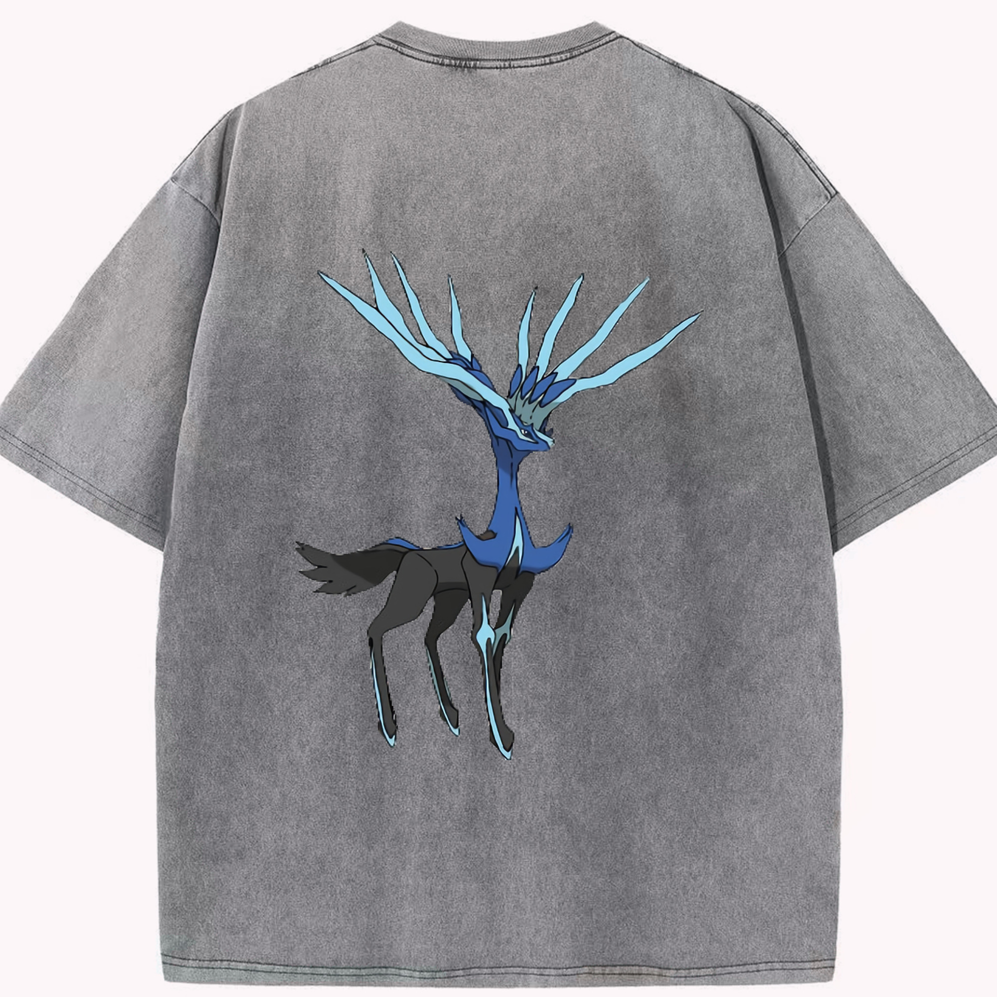 （画像用） ポケットモンスター Pokémon 綿100% ヴィンテージ風 半袖Tシャツ（背面プリント）