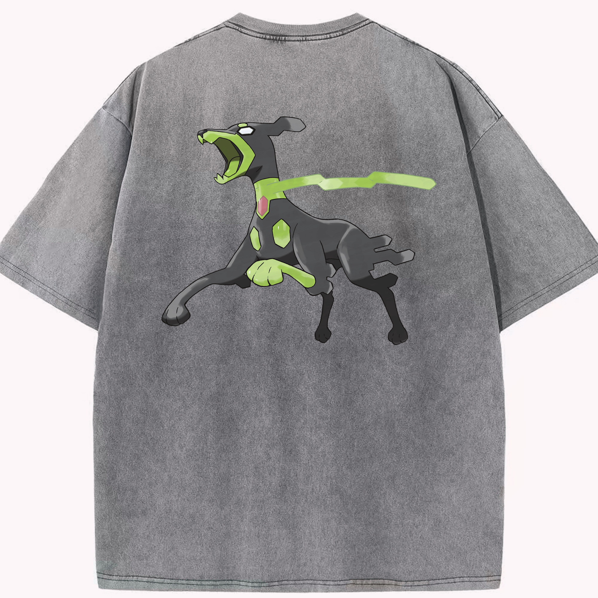 （画像用） ポケットモンスター Pokémon 綿100% ヴィンテージ風 半袖Tシャツ（背面プリント）