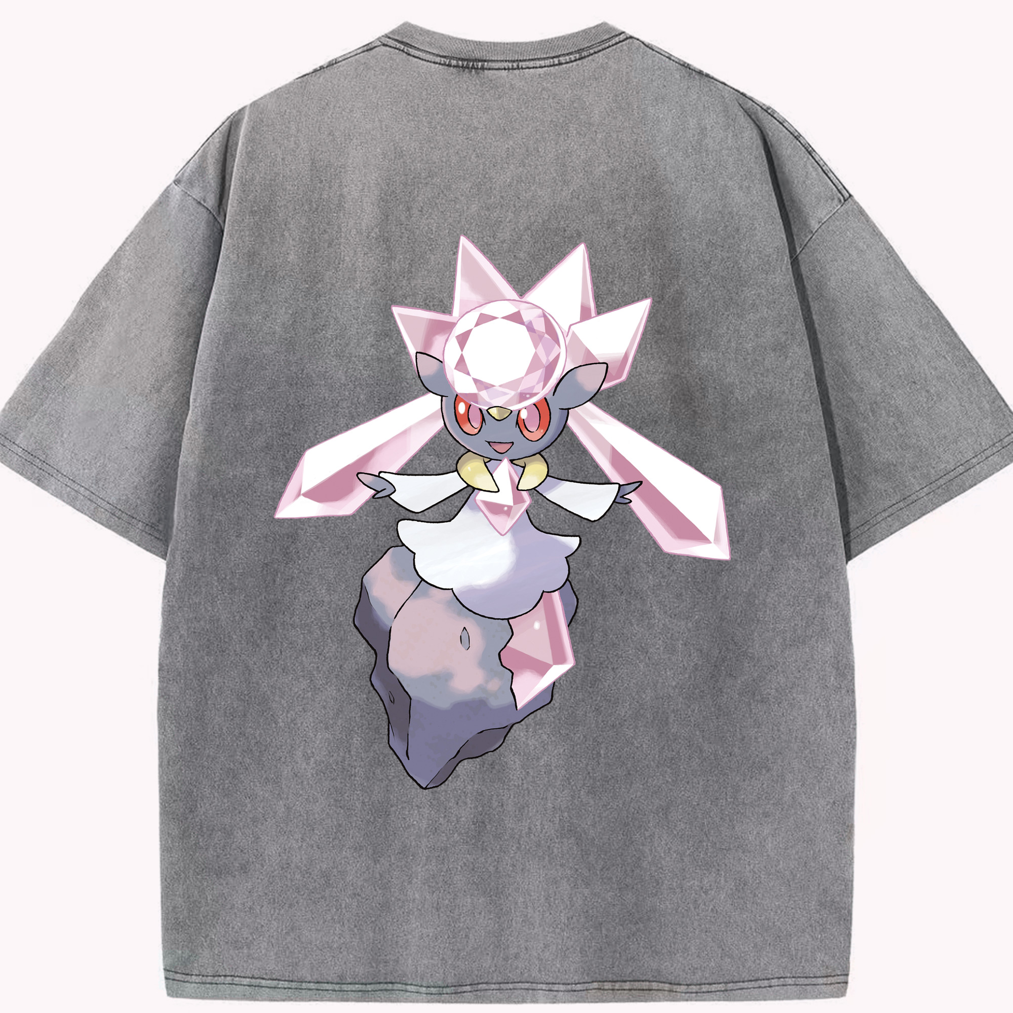 （画像用） ポケットモンスター Pokémon 綿100% ヴィンテージ風 半袖Tシャツ（背面プリント）