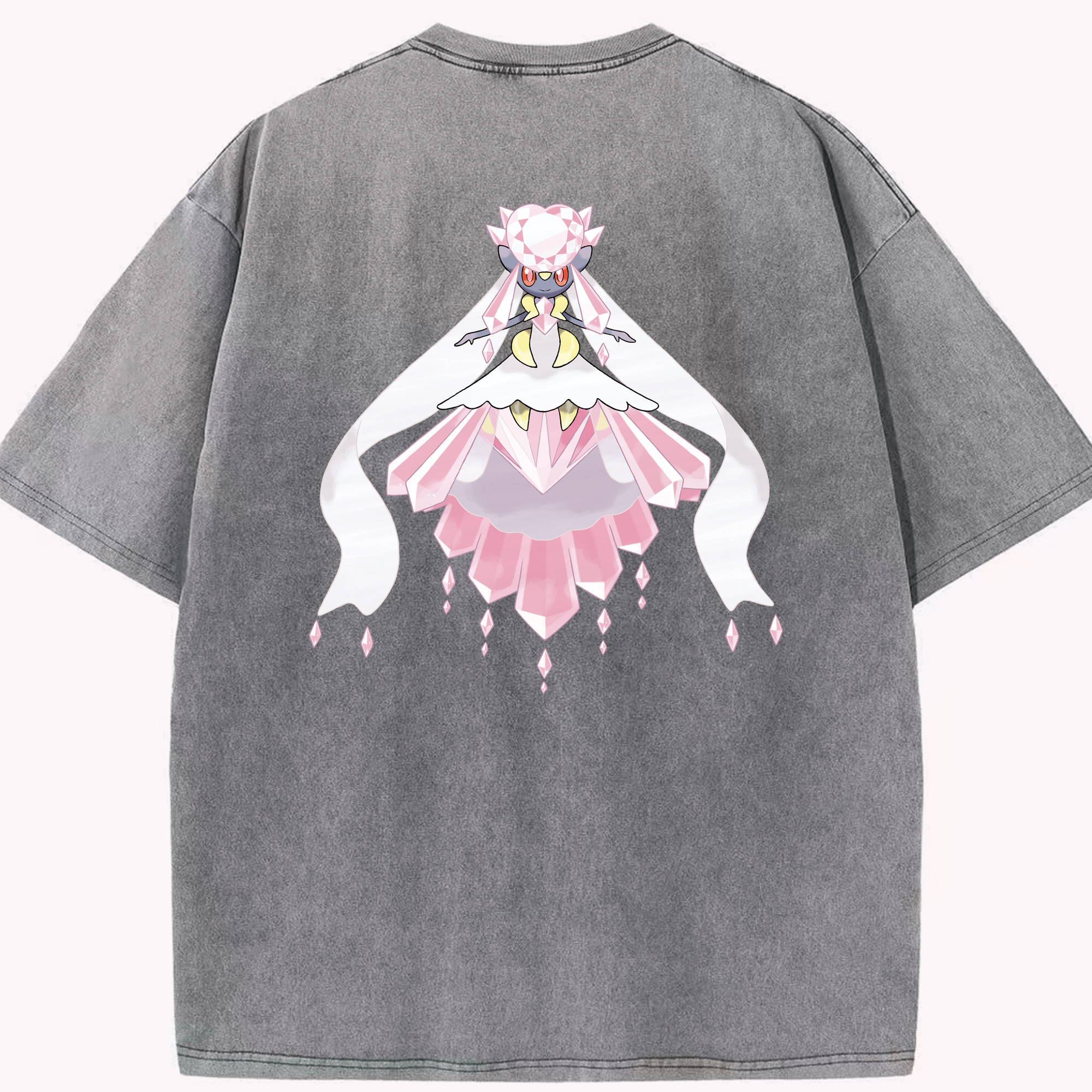 （画像用） ポケットモンスター Pokémon 綿100% ヴィンテージ風 半袖Tシャツ（背面プリント）