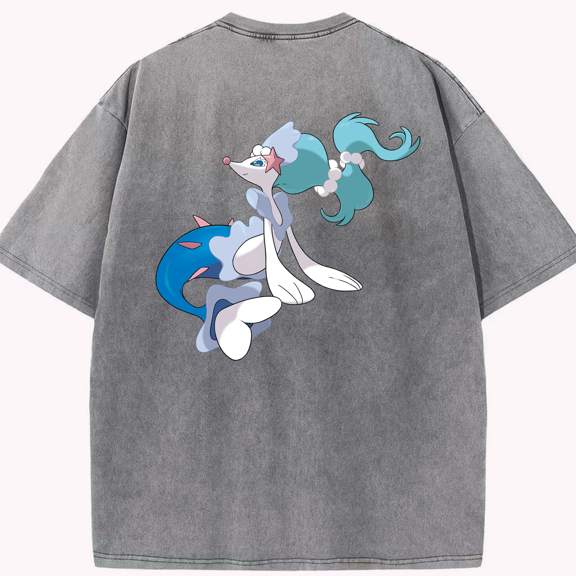 （画像用） ポケットモンスター Pokémon 綿100% ヴィンテージ風 半袖Tシャツ（背面プリント）